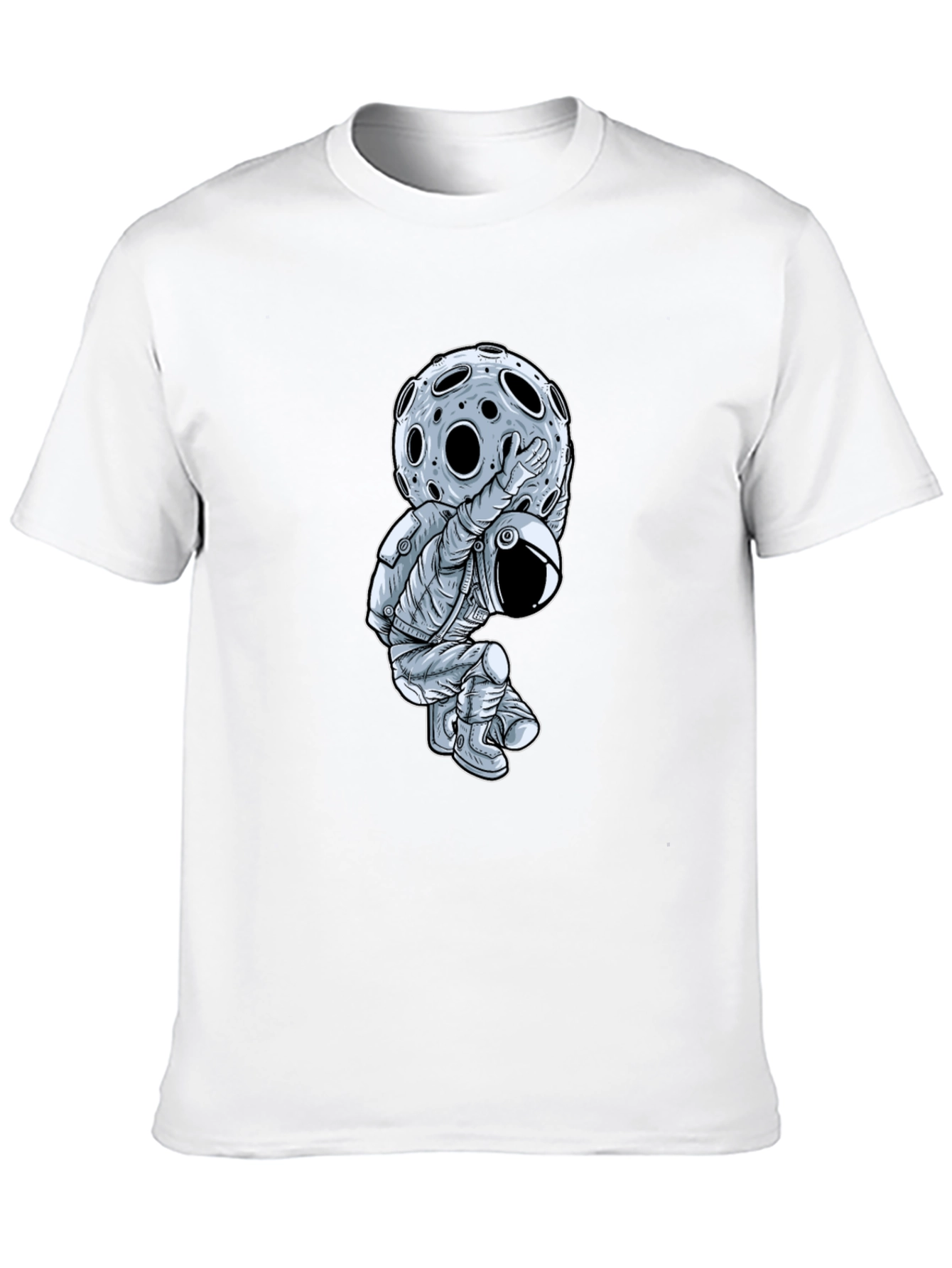 Astronaut Moon Lift Graphic T-Shirt