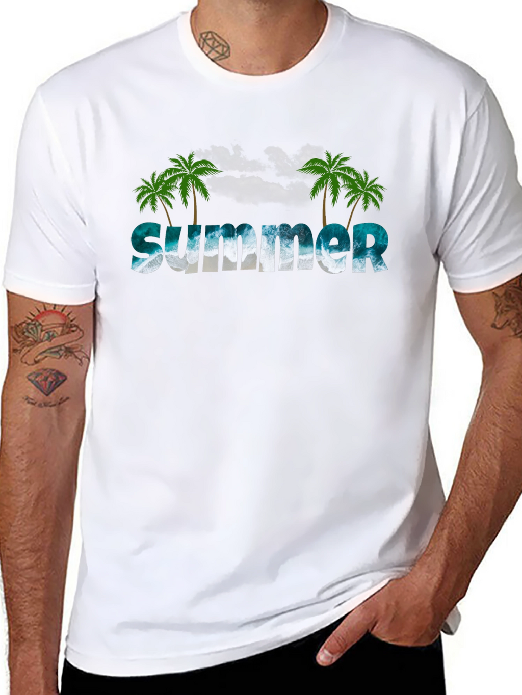 Summer Beach Palm Tree T-Shirt