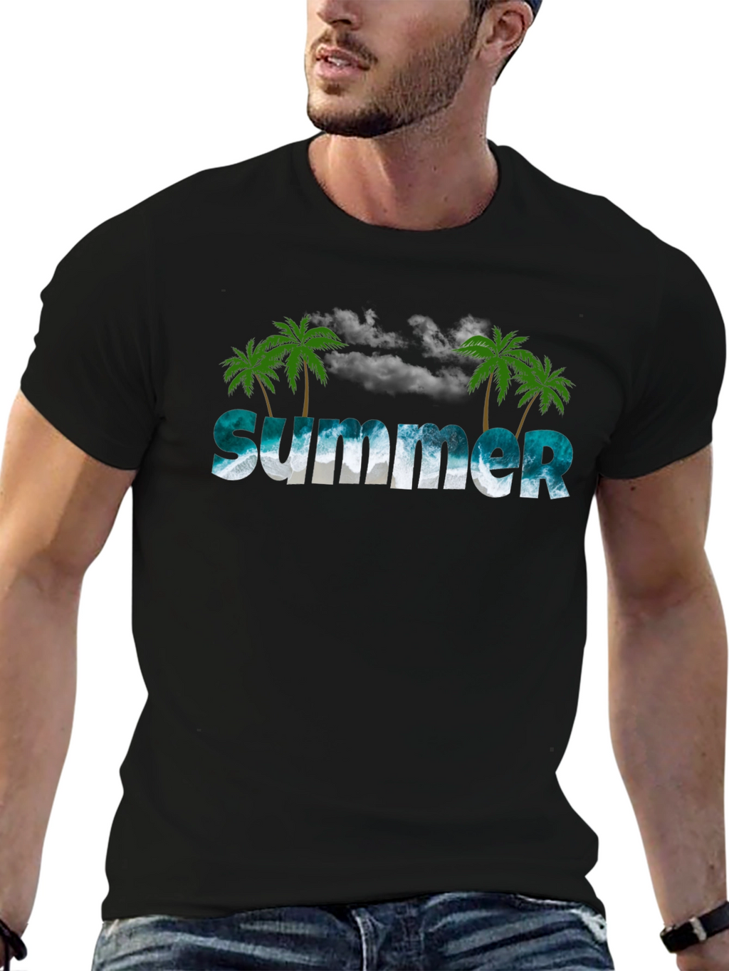Summer Beach Palm Tree T-Shirt