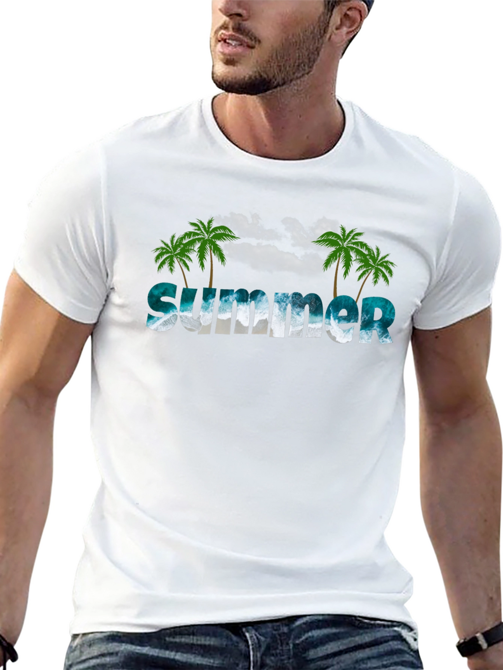 Summer Beach Palm Tree T-Shirt
