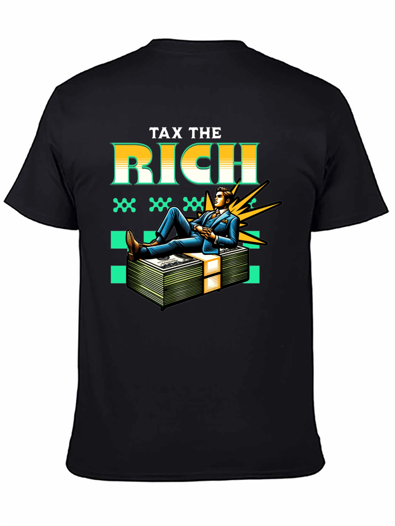 Tax the Rich Graphic Tee - Statement T-Shirt