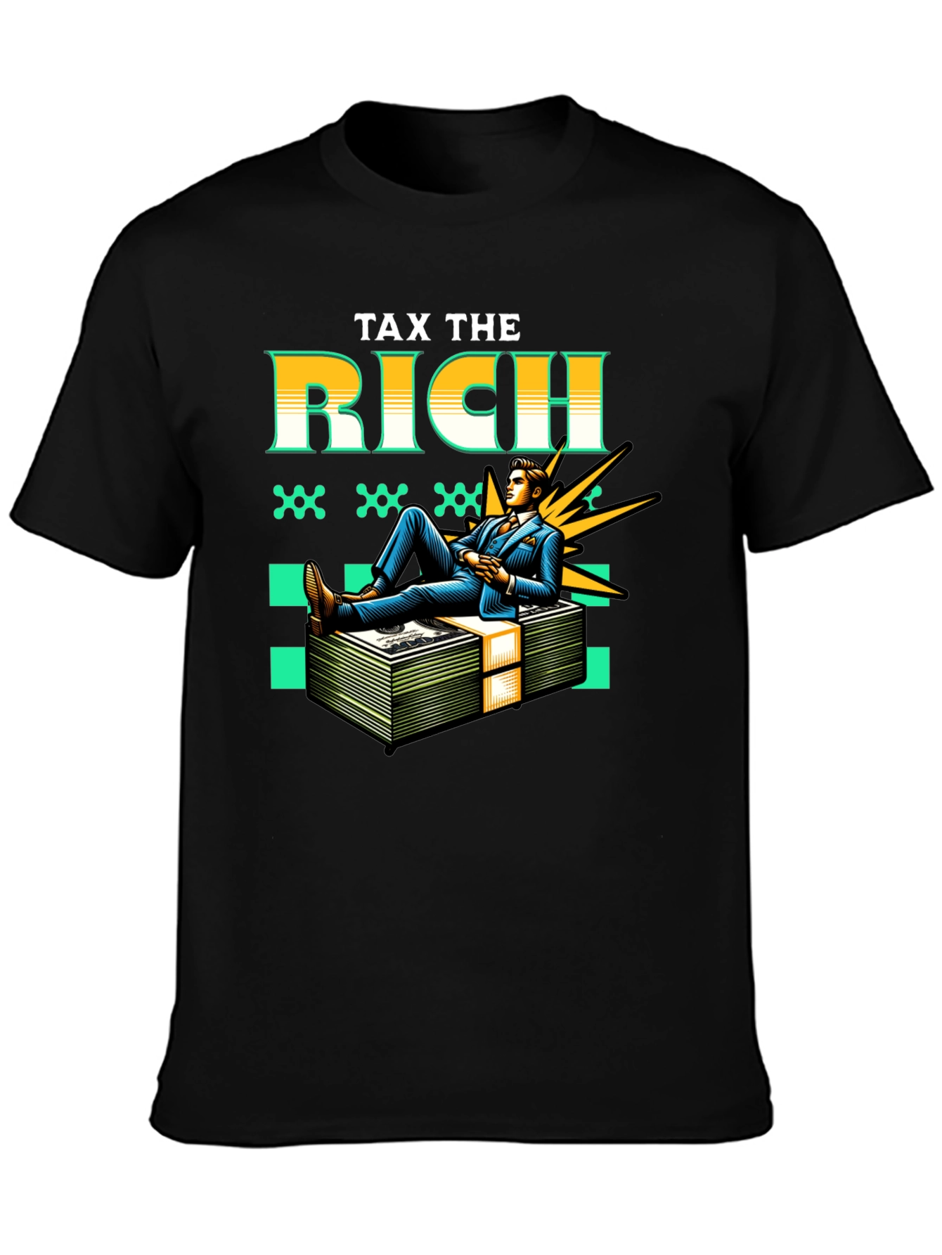 Tax the Rich Graphic Tee - Statement T-Shirt