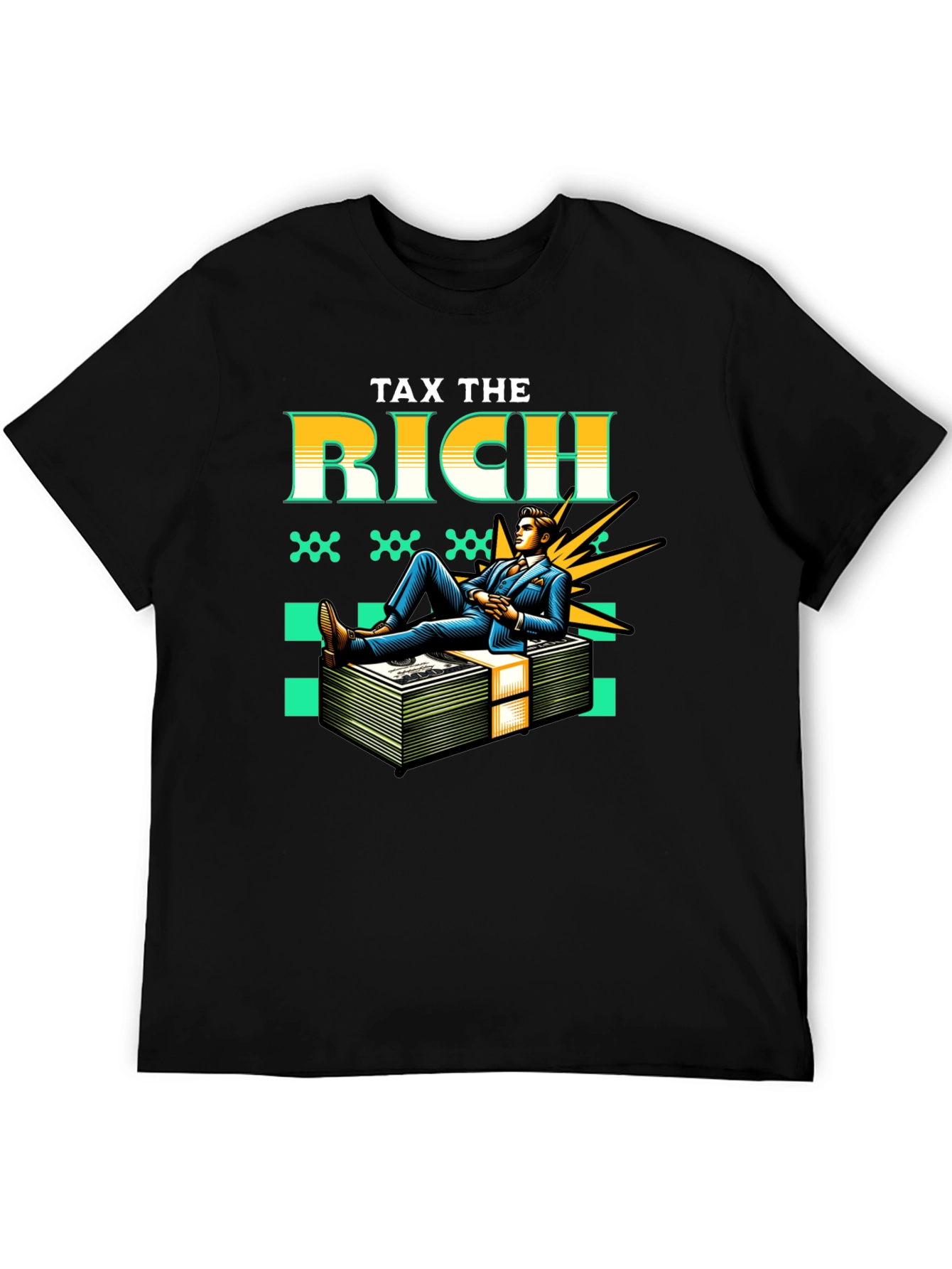Tax the Rich Graphic Tee - Statement T-Shirt