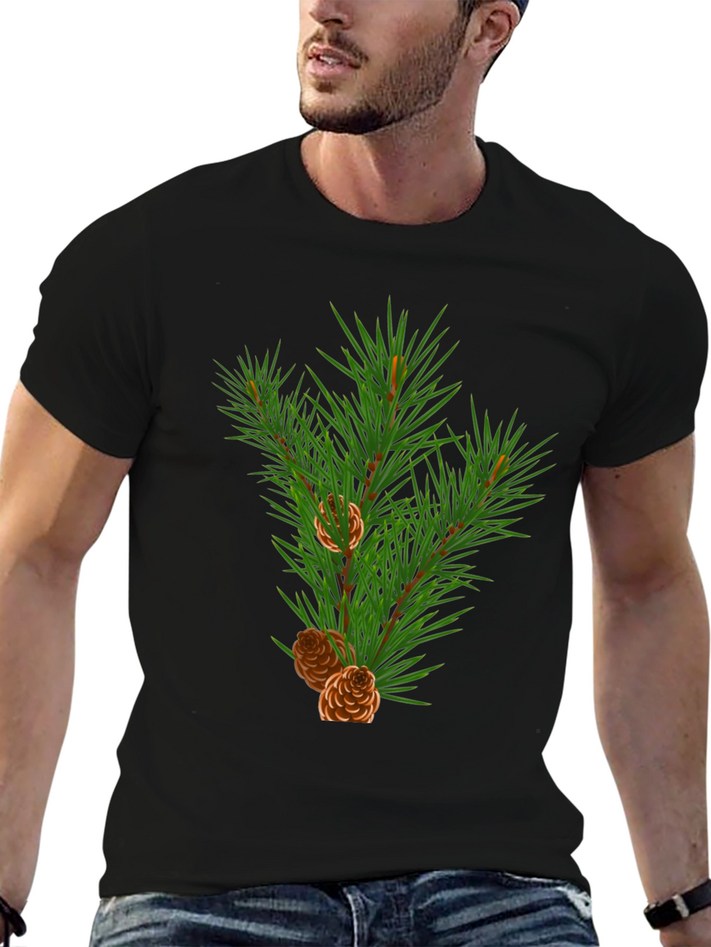 Evergreen Branch Graphic Tee - Holiday Edition