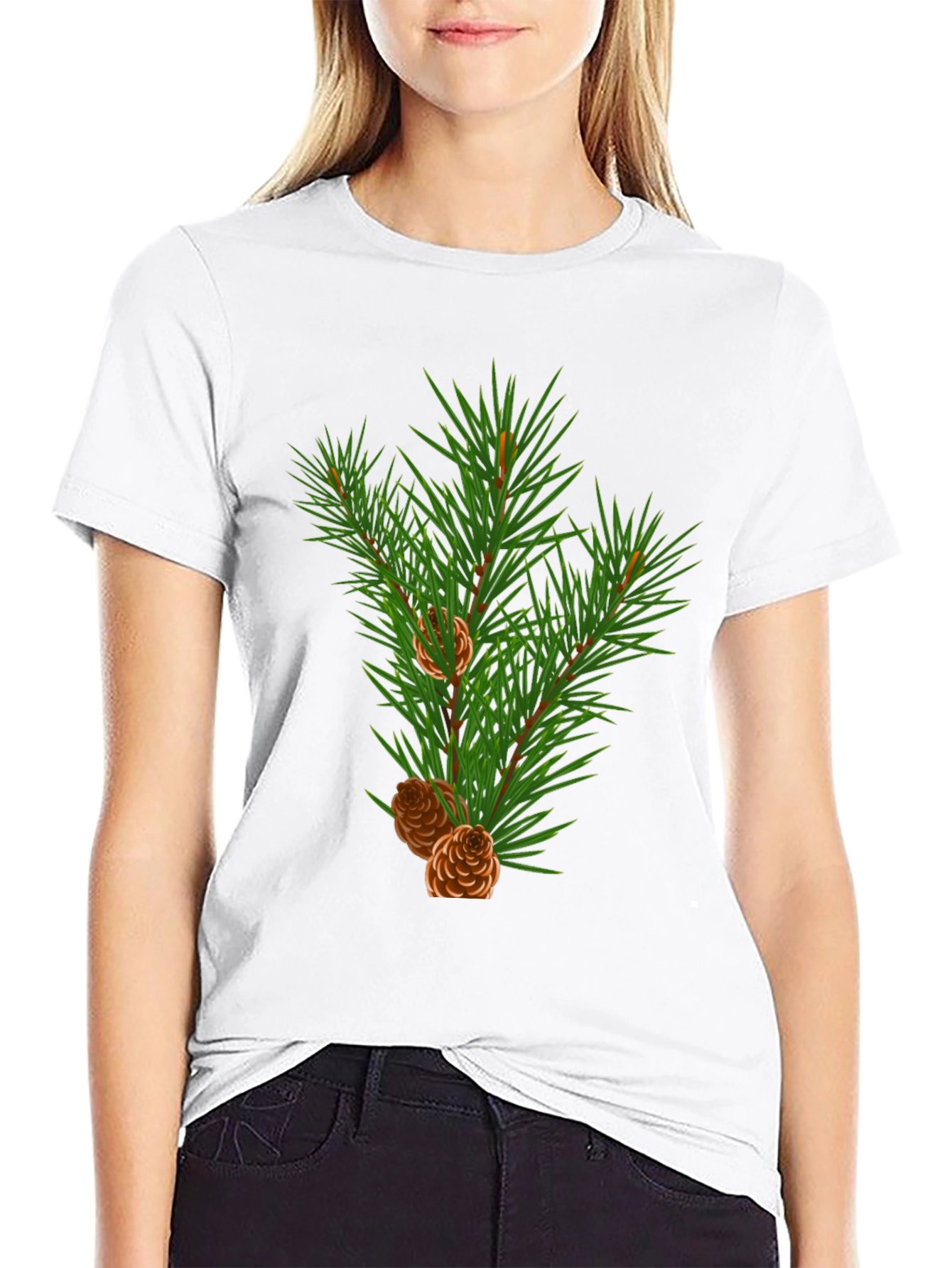 Evergreen Branch Graphic Tee - Holiday Edition