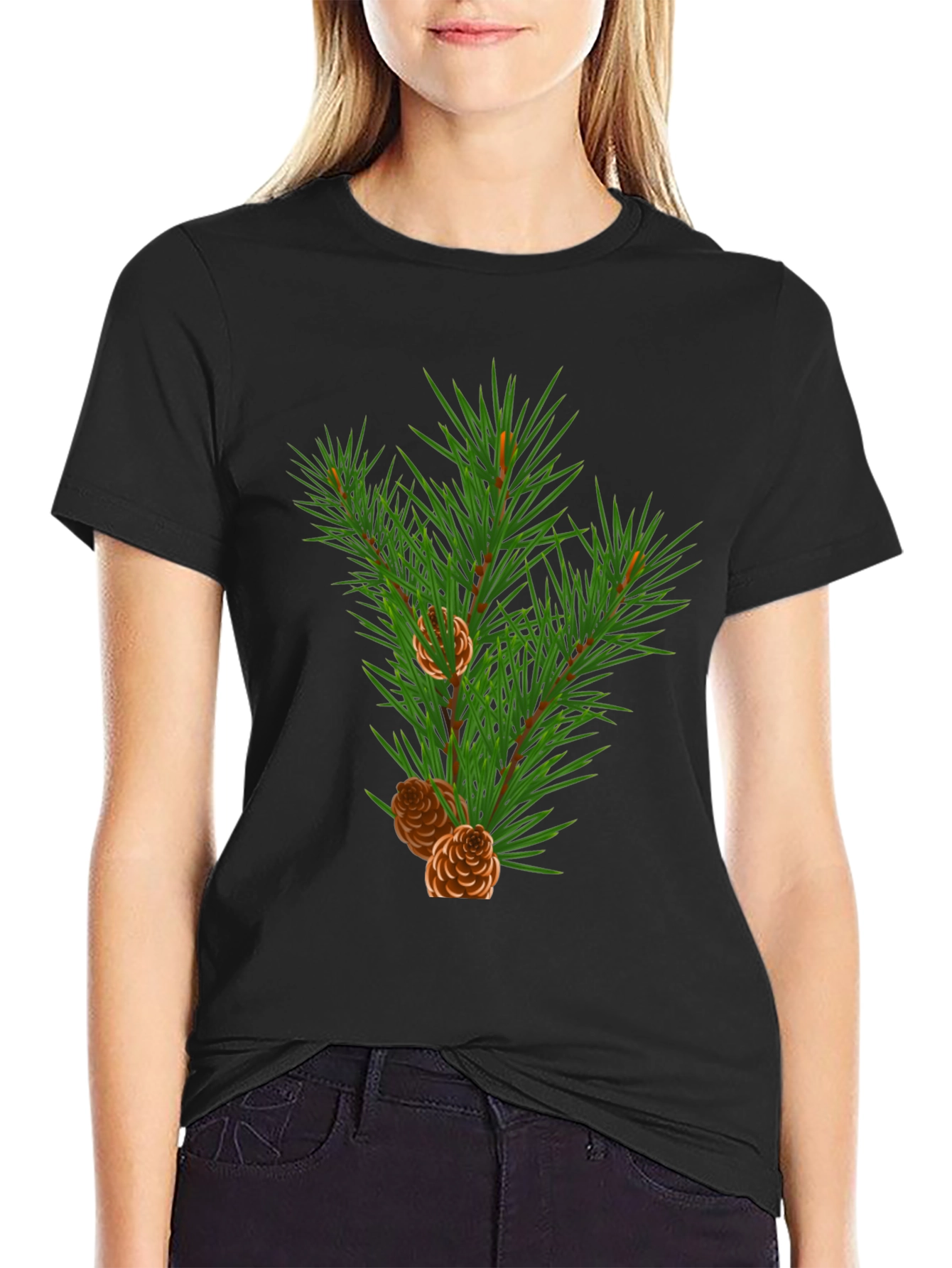 Evergreen Branch Graphic Tee - Holiday Edition