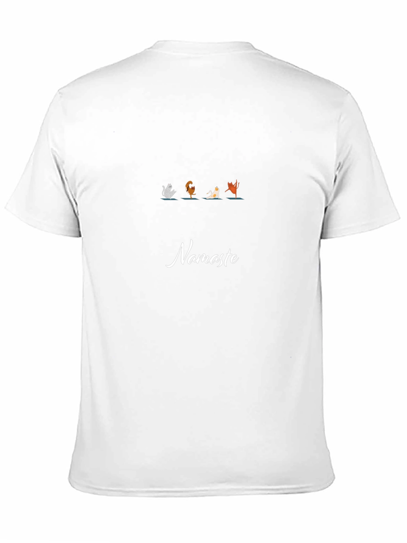 Yoga Cats Namaste Black T-Shirt