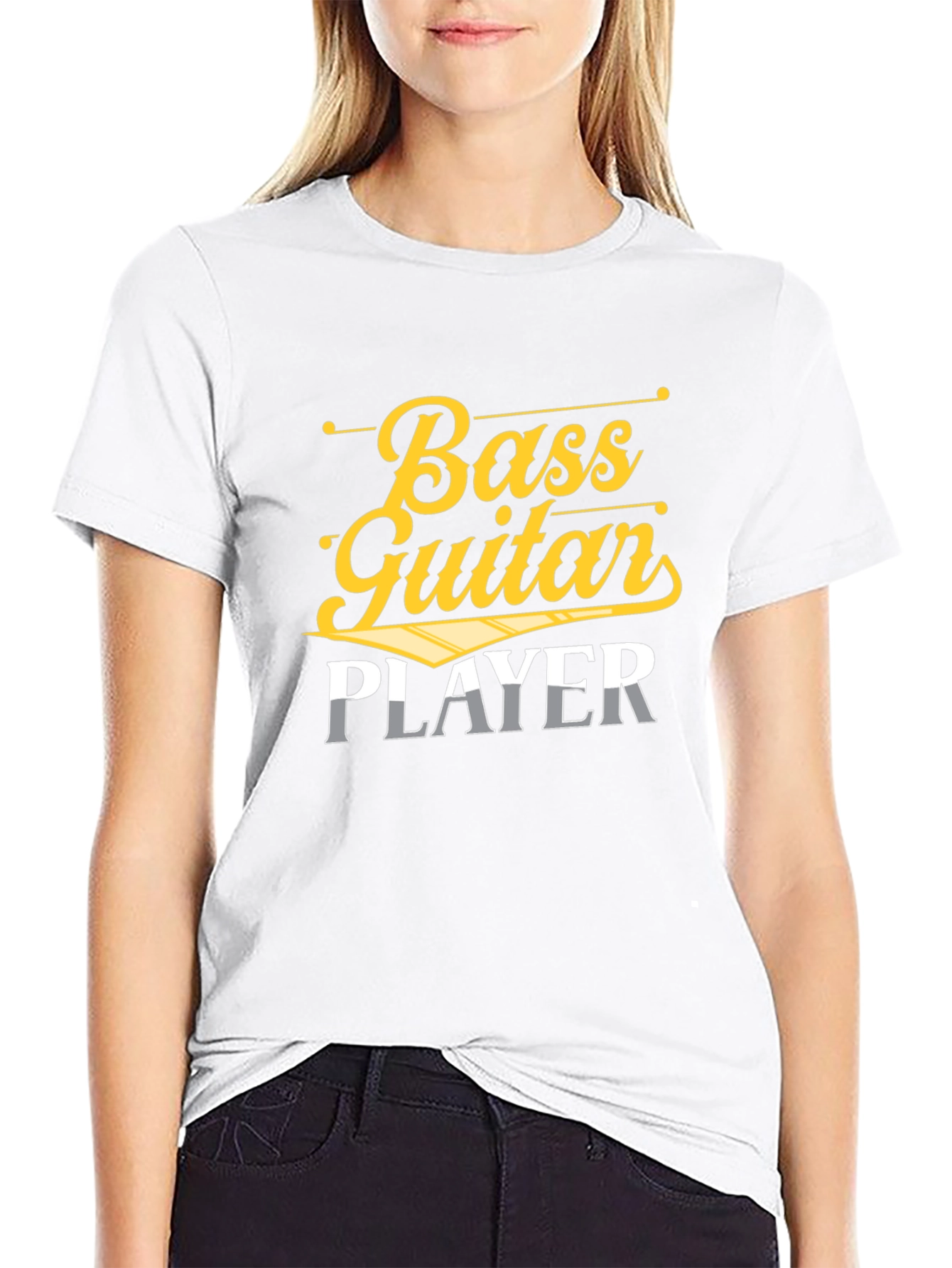 Bass Guitar Player Graphic T-Shirt - Music Lover Tee