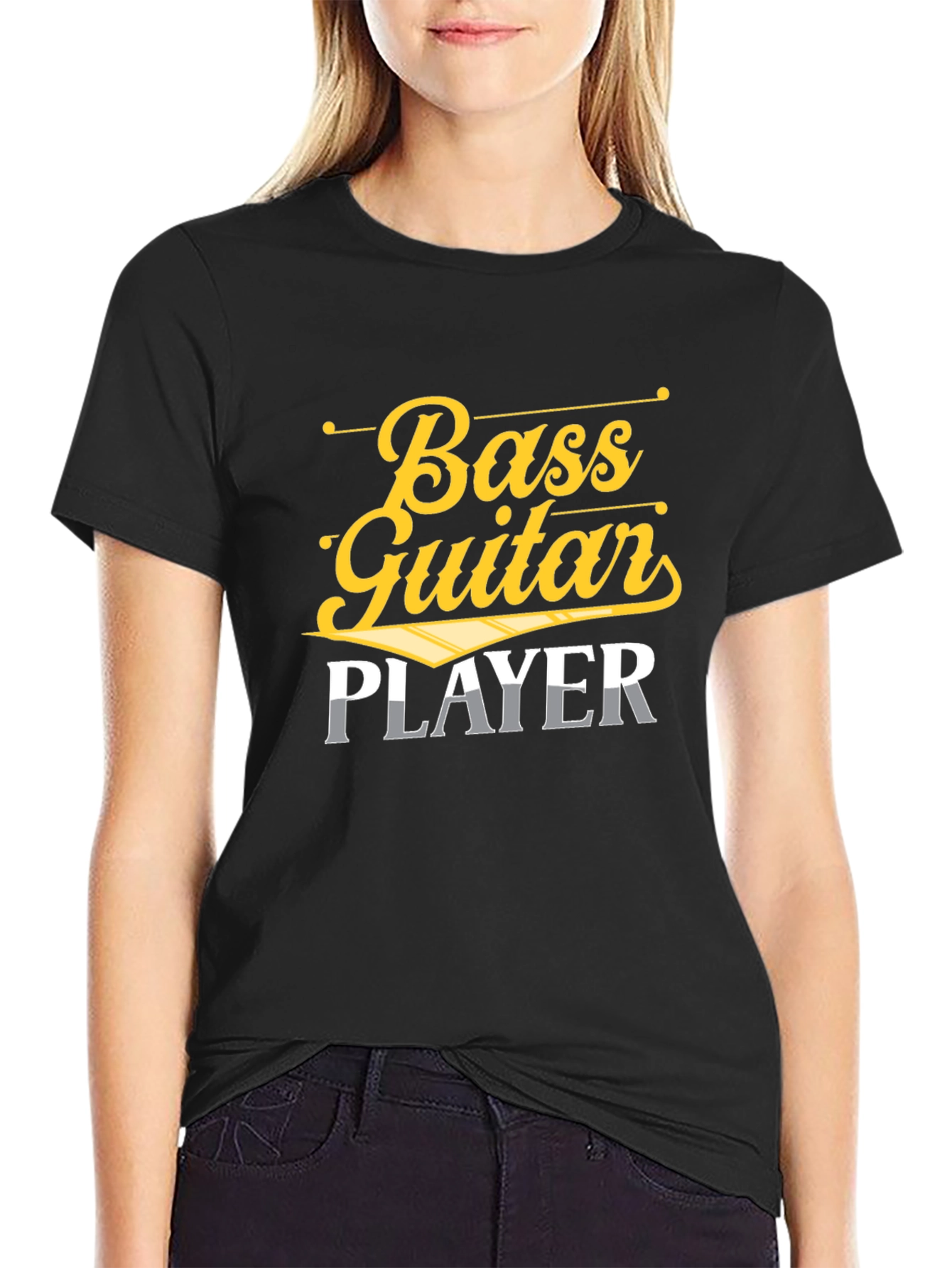 Bass Guitar Player Graphic T-Shirt - Music Lover Tee