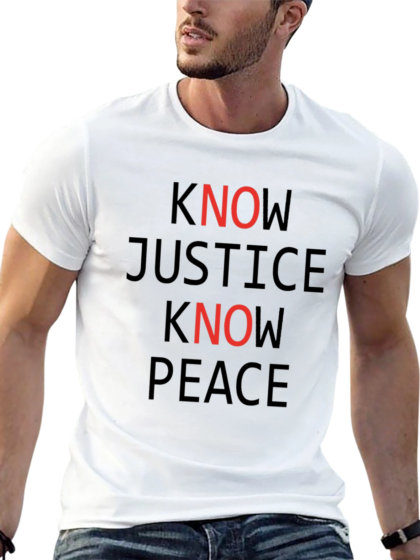 Know Justice Know Peace Graphic Tee