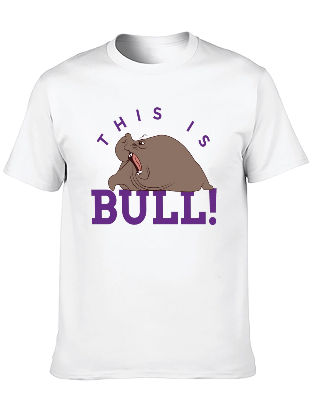 Humorous Walrus Graphic Tee - This is Bull!