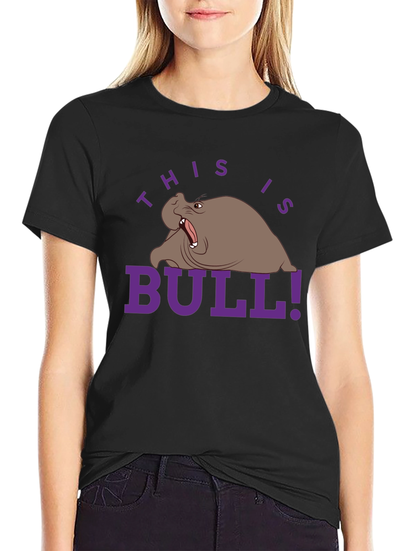 Humorous Walrus Graphic Tee - This is Bull!