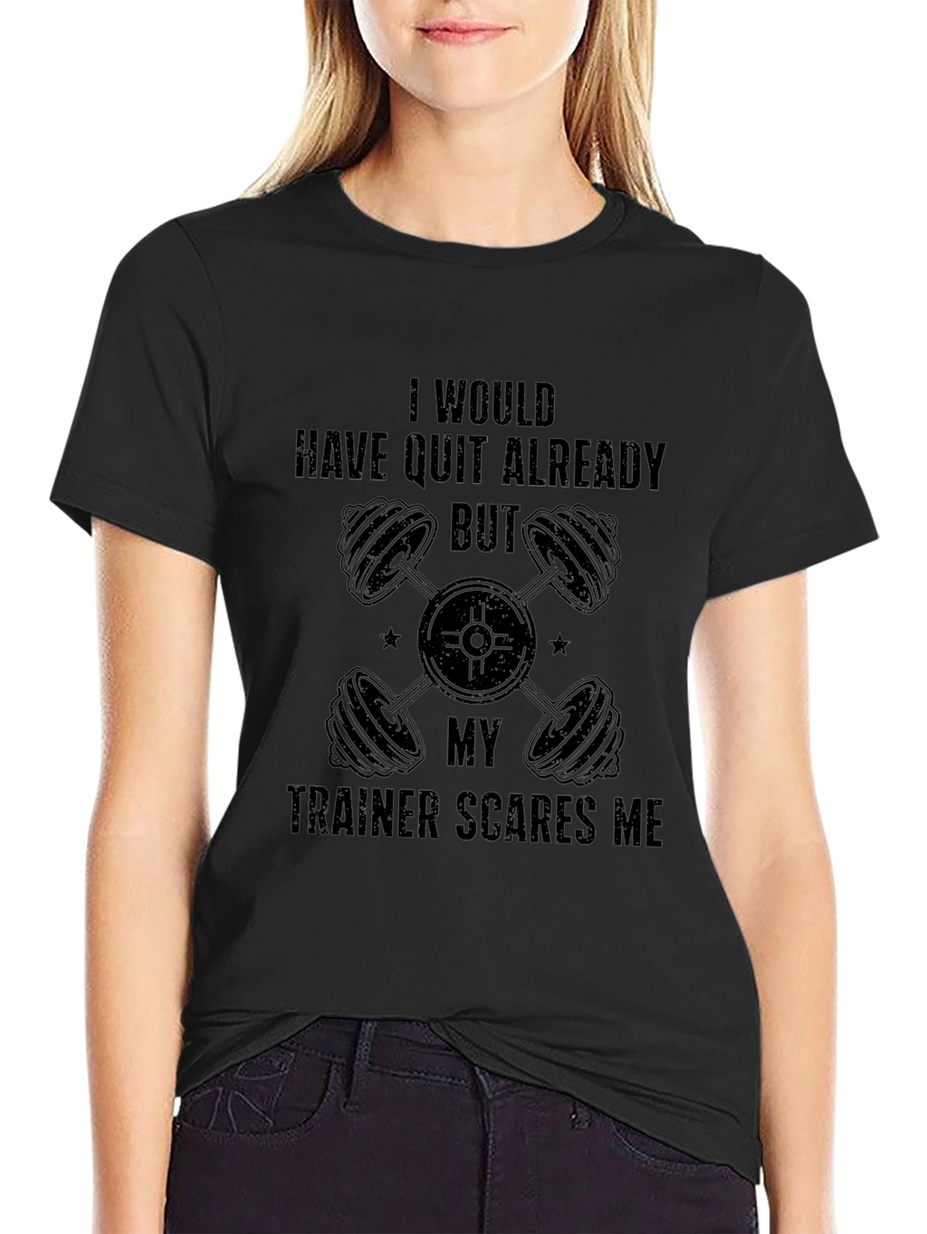 Trainer Scares Me - Funny Workout T-Shirt