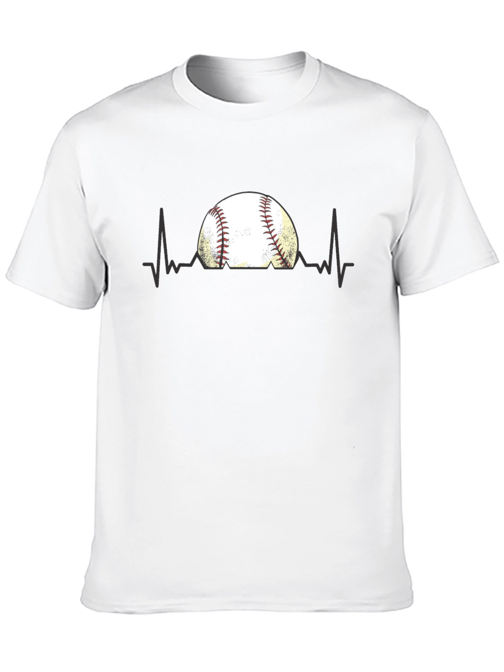 Baseball Heartbeat T-Shirt - Fan Apparel