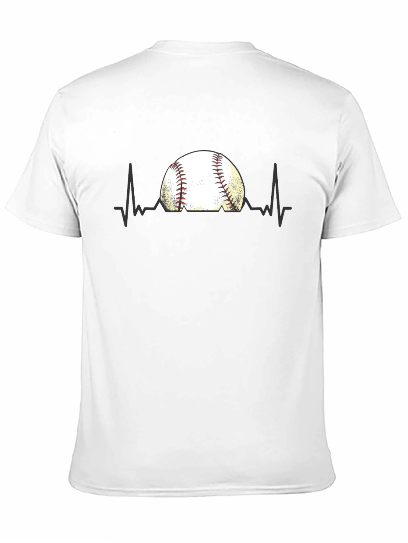 Baseball Heartbeat T-Shirt - Fan Apparel