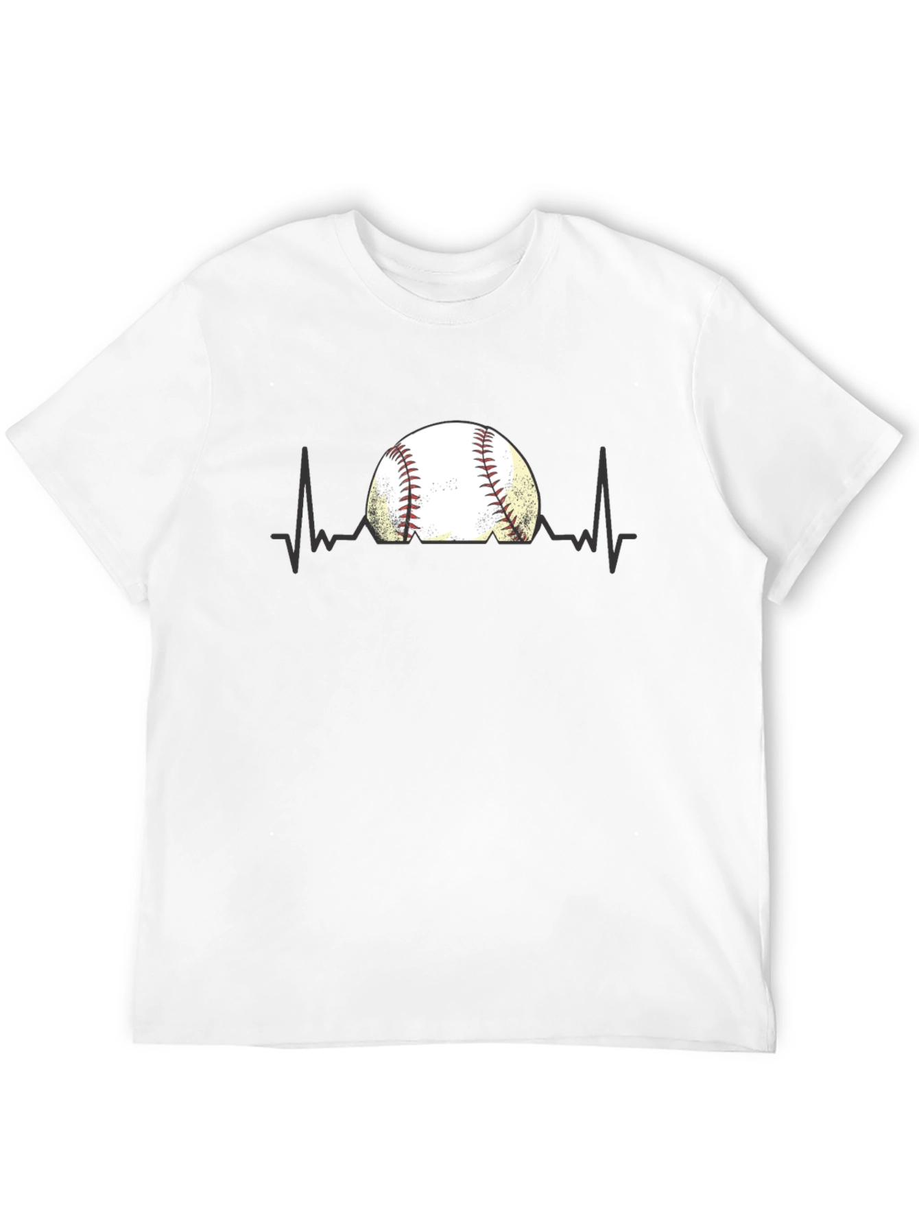 Baseball Heartbeat T-Shirt - Fan Apparel