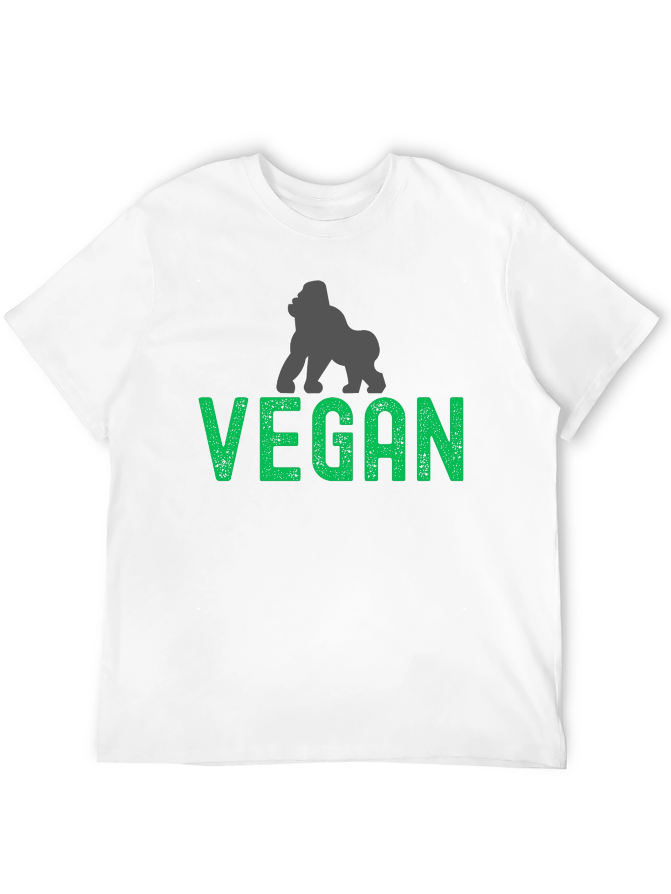 Vegan Gorilla Graphic T-Shirt - Animal Lover Tee