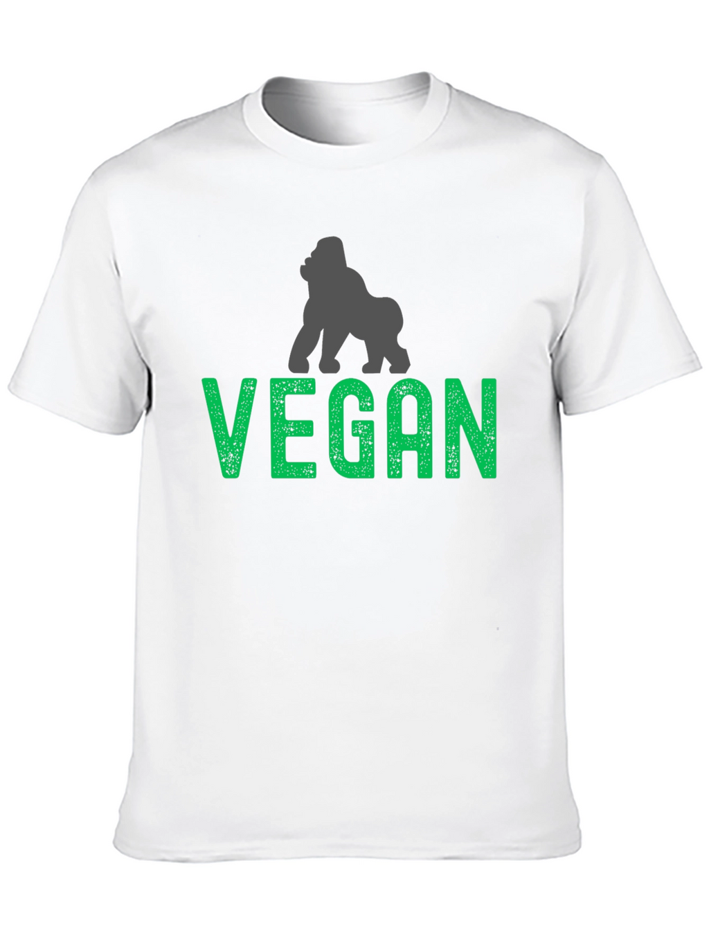 Vegan Gorilla Graphic T-Shirt - Animal Lover Tee