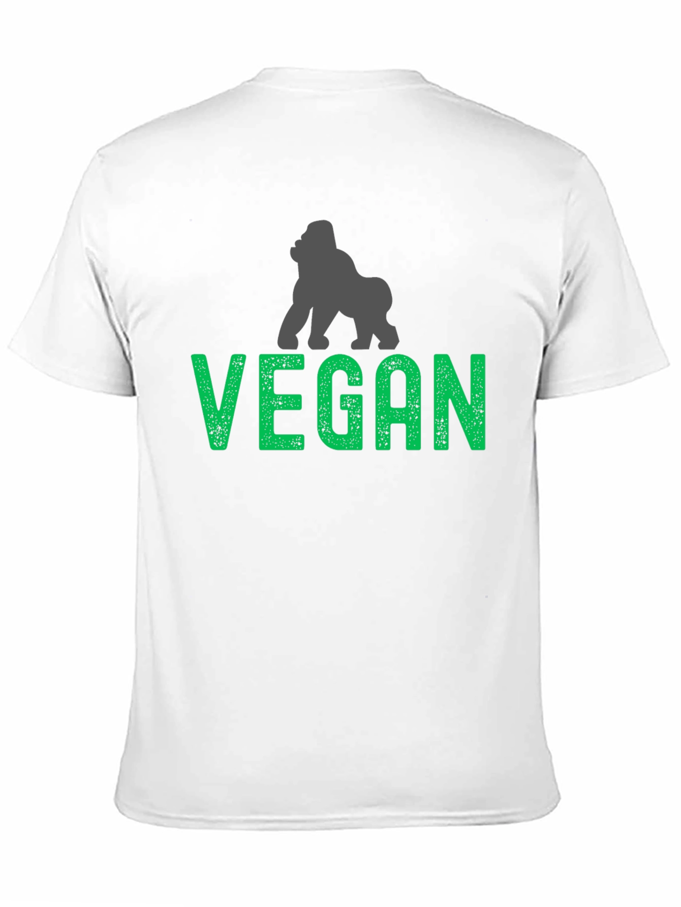 Vegan Gorilla Graphic T-Shirt - Animal Lover Tee