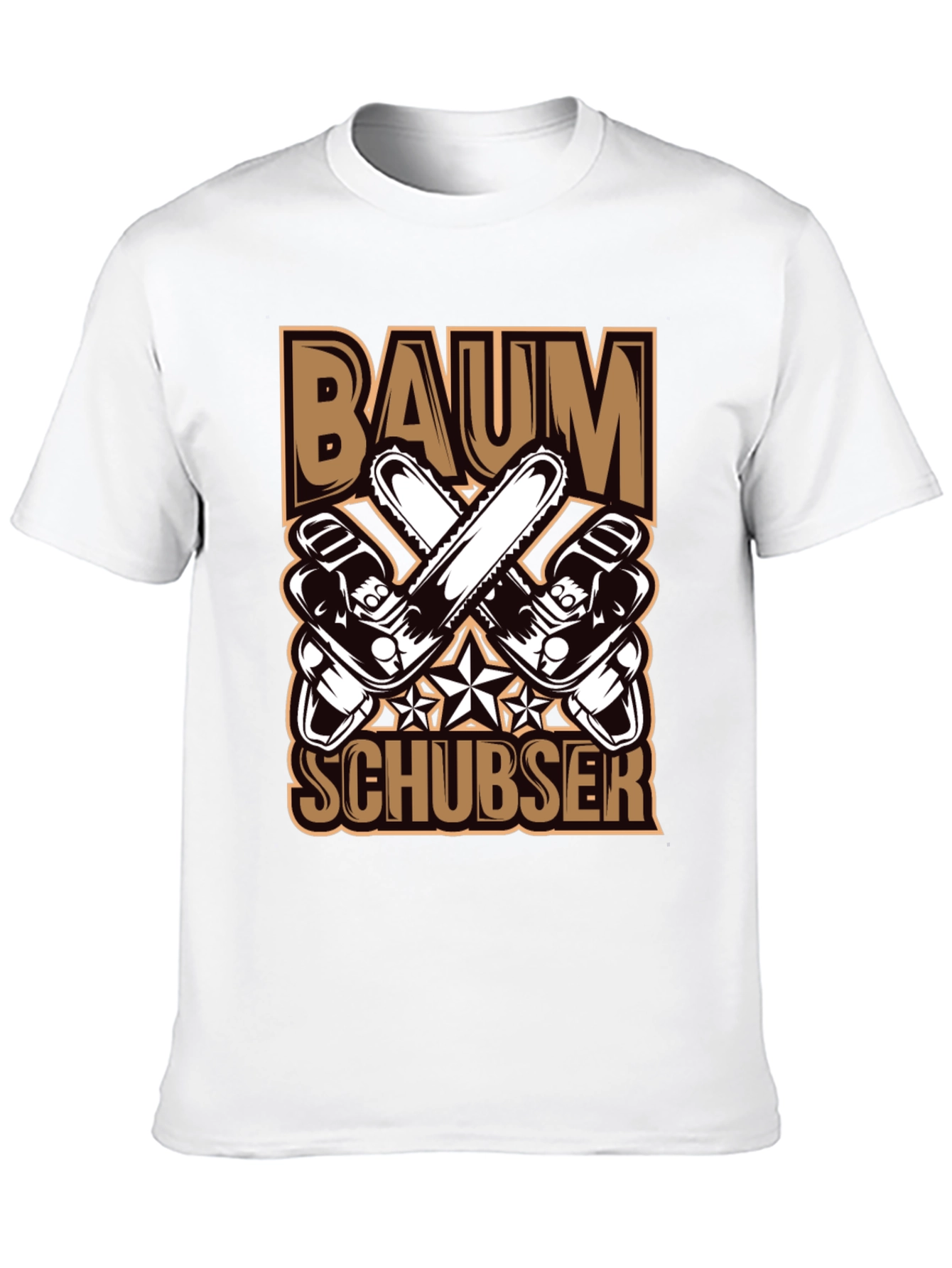 Baumschubser T-Shirt Chainsaw Lumberjack Tee