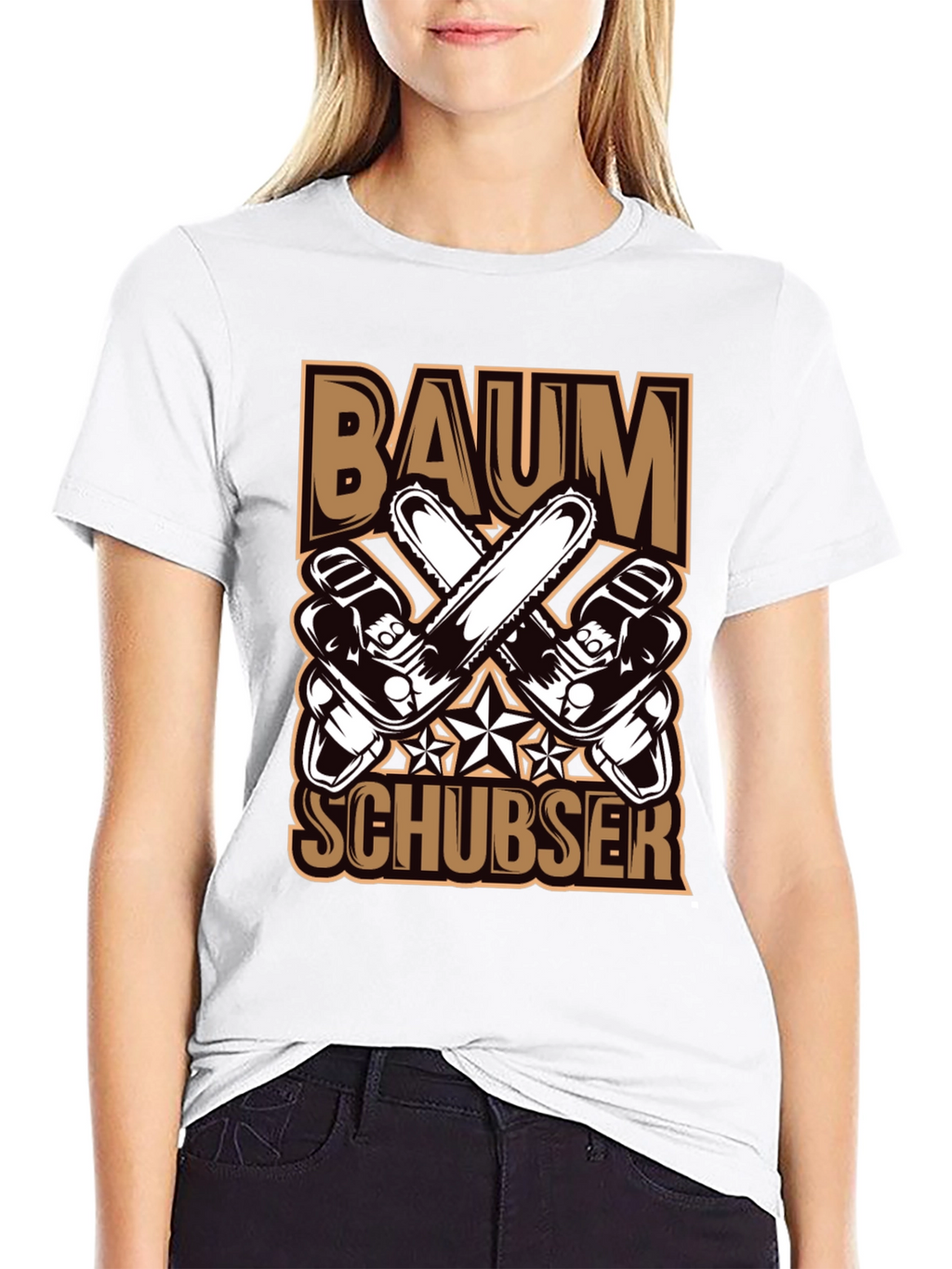 Baumschubser T-Shirt Chainsaw Lumberjack Tee