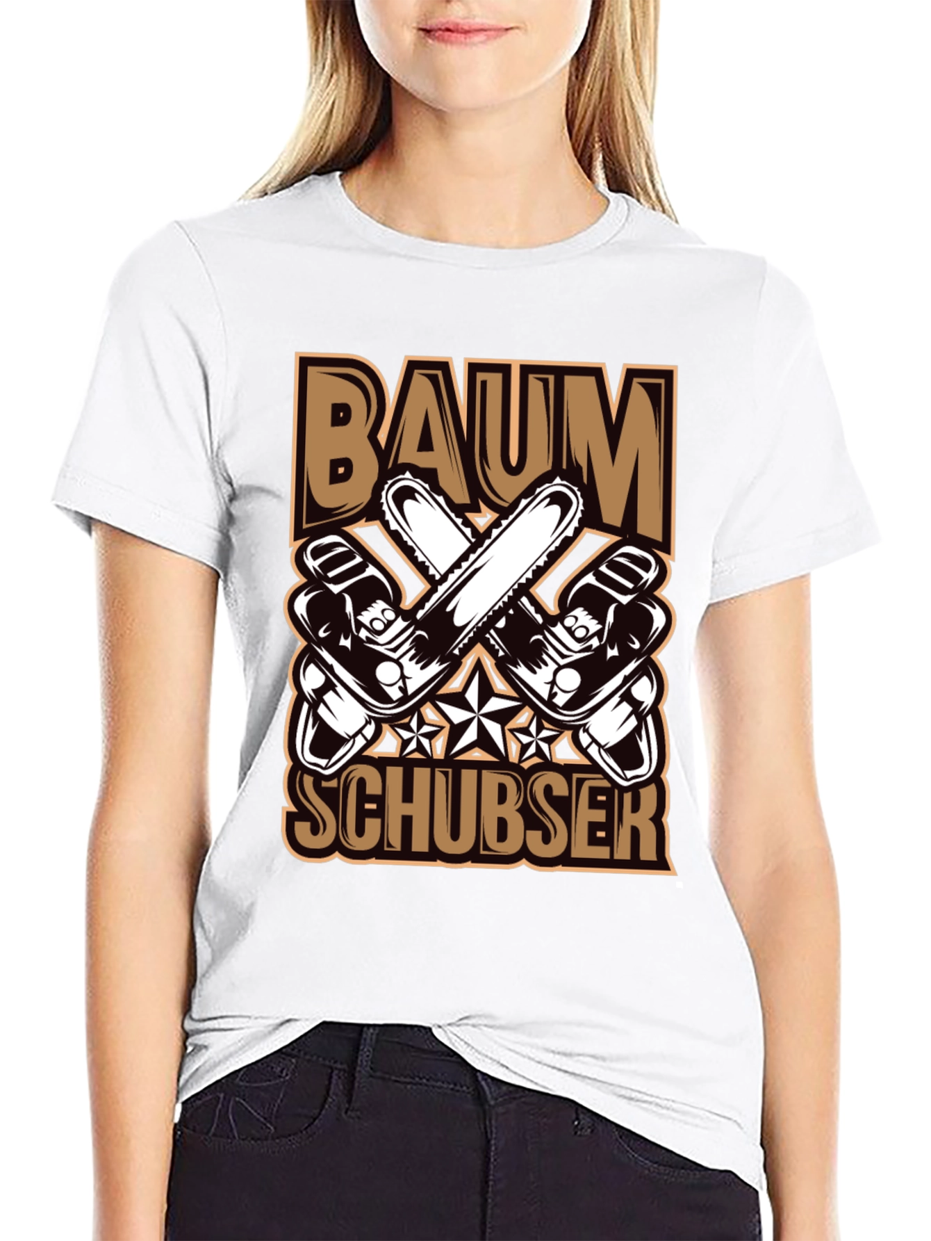 Baumschubser T-Shirt Chainsaw Lumberjack Tee