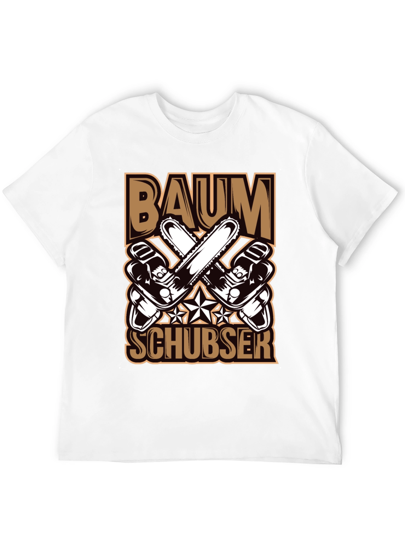 Baumschubser T-Shirt Chainsaw Lumberjack Tee