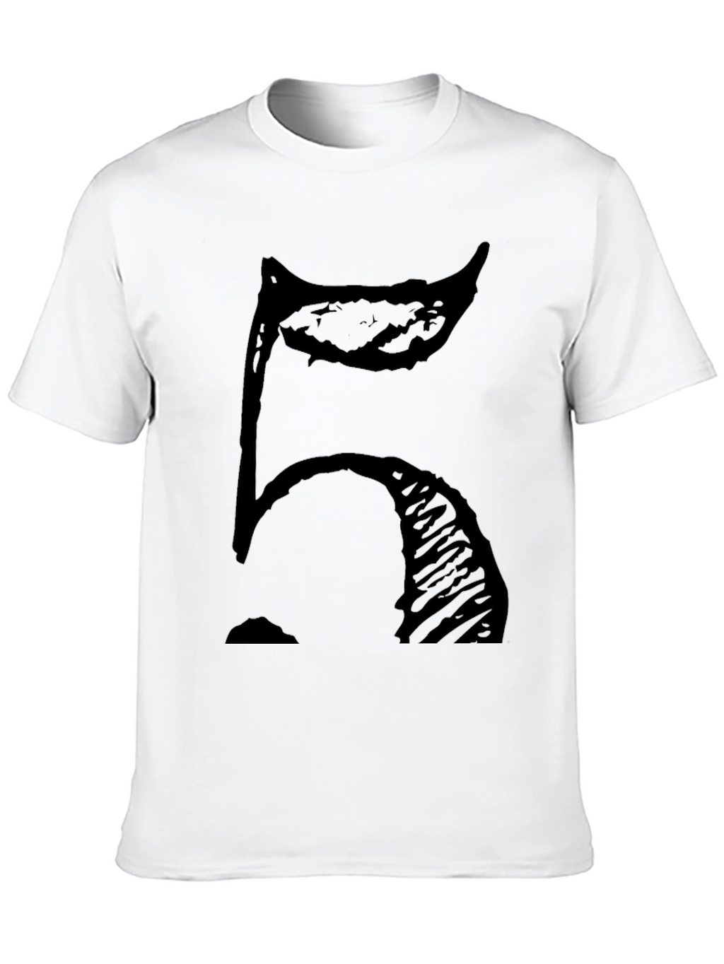 Bold Number 5 Graphic Print T-Shirt