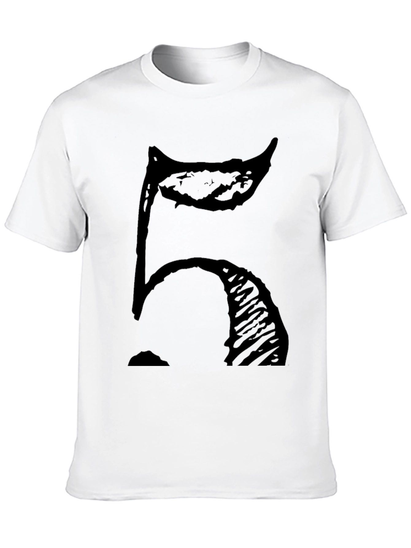 Bold Number 5 Graphic Print T-Shirt