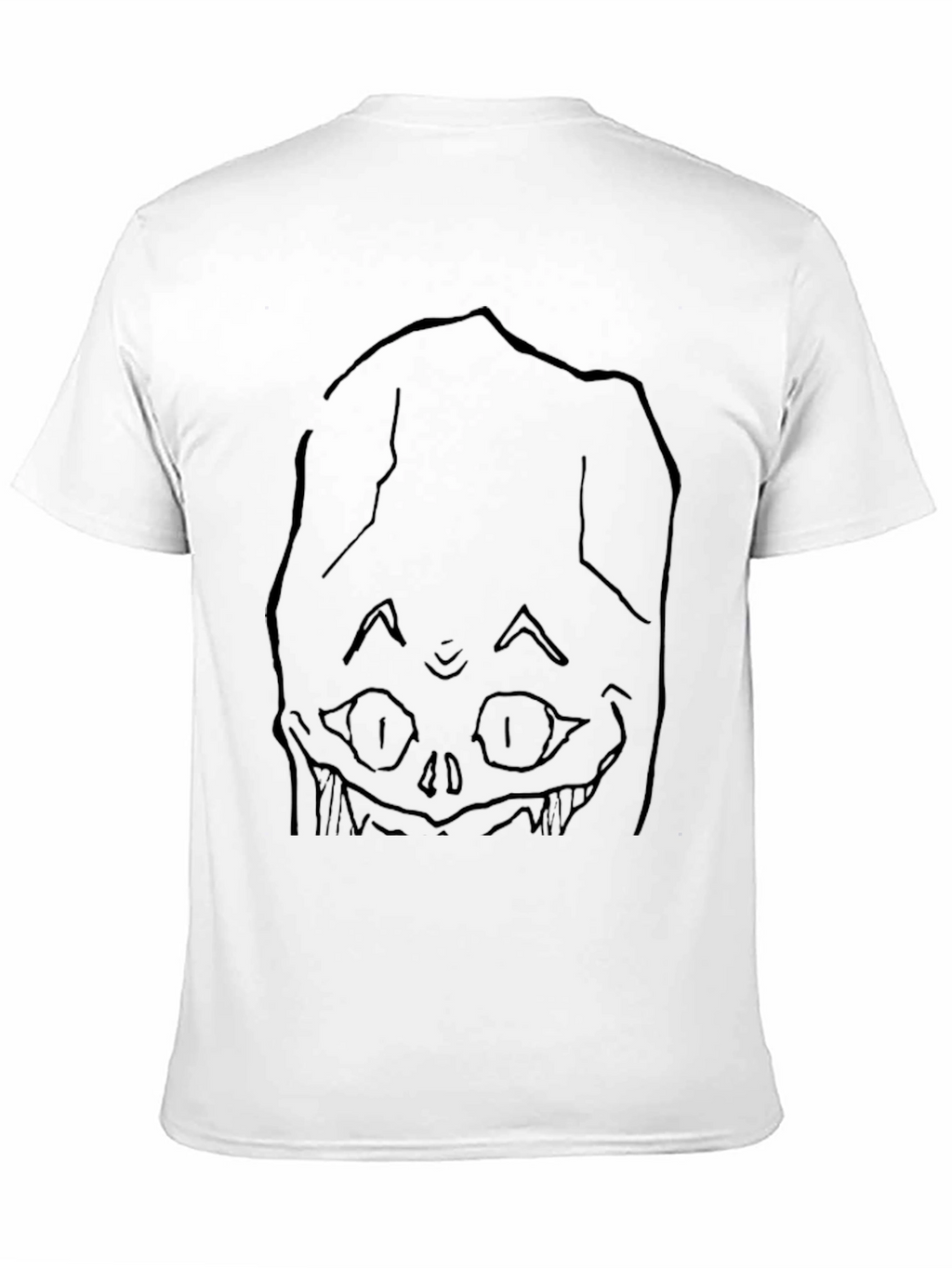 Spooky Face Black Graphic T-Shirt