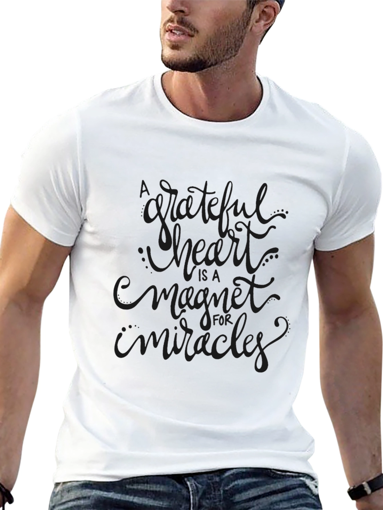 Grateful Heart Magnet T-Shirt - Stylish Graphic Tee