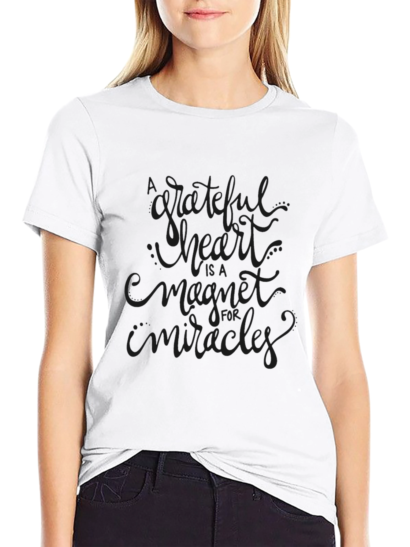Grateful Heart Magnet T-Shirt - Stylish Graphic Tee