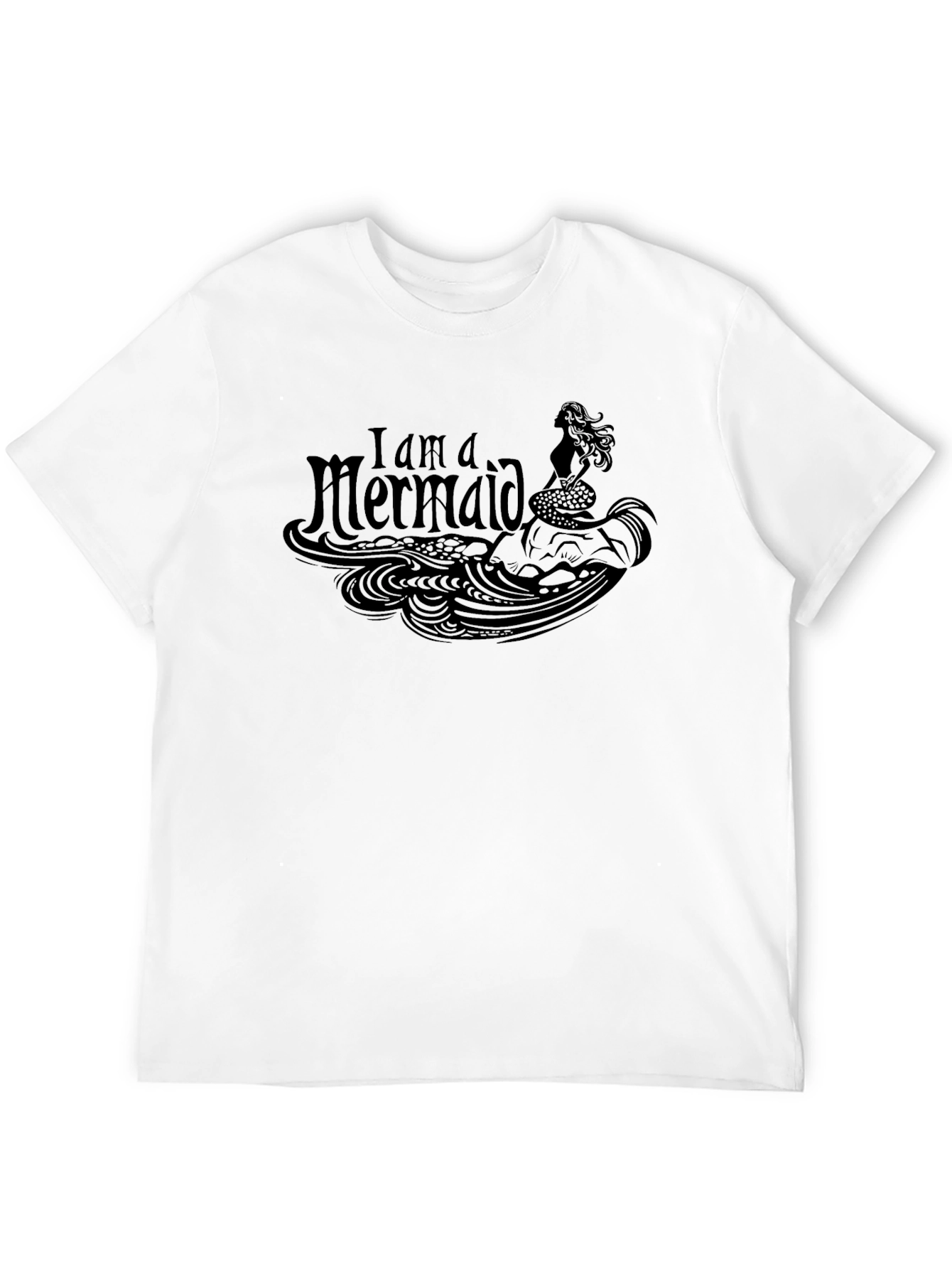 I am a Mermaid Black Graphic Tee - Mens