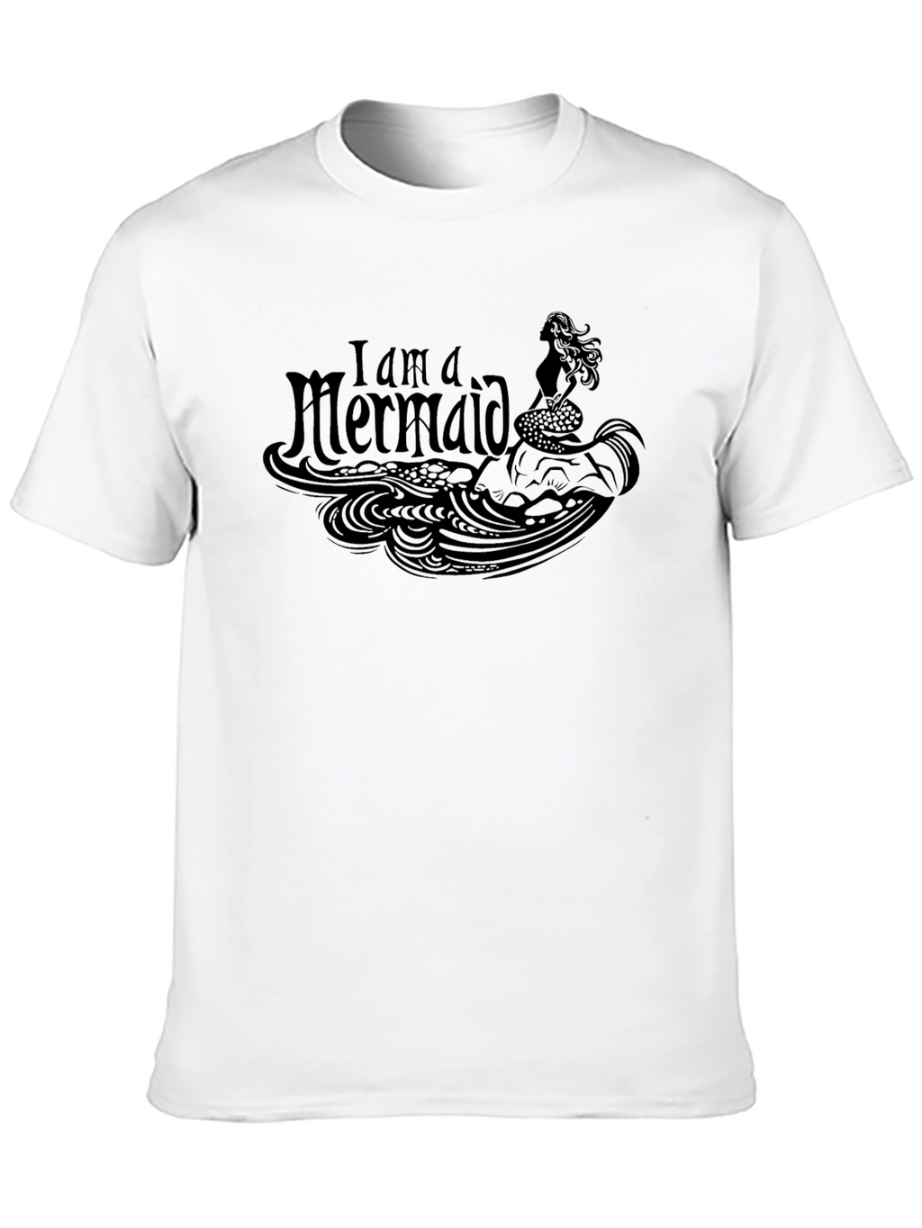 I am a Mermaid Black Graphic Tee - Mens