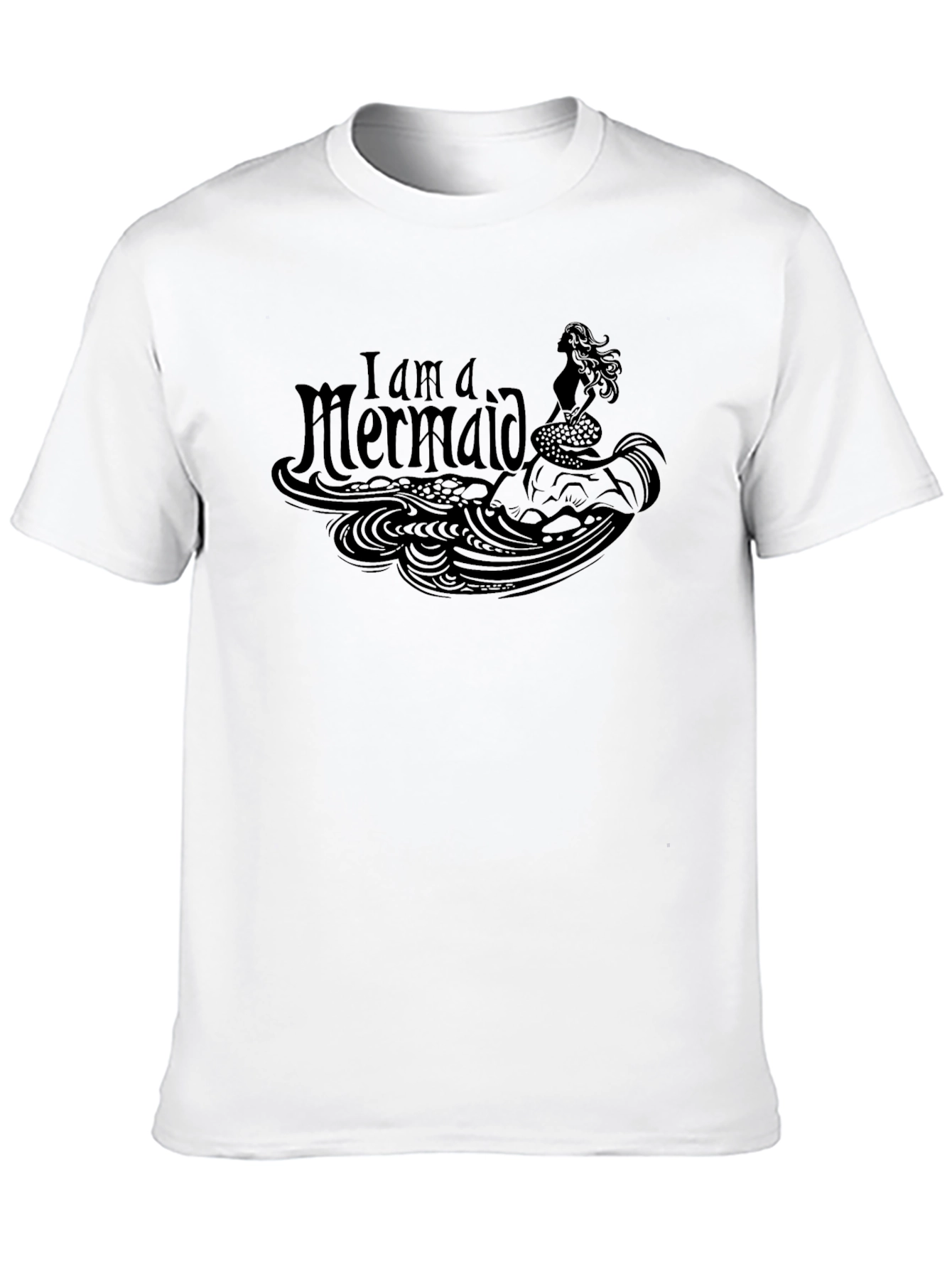 I am a Mermaid Black Graphic Tee - Mens