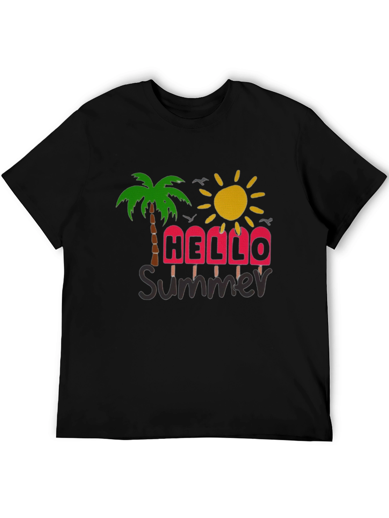 Summer Vibes Graphic Tee - Black