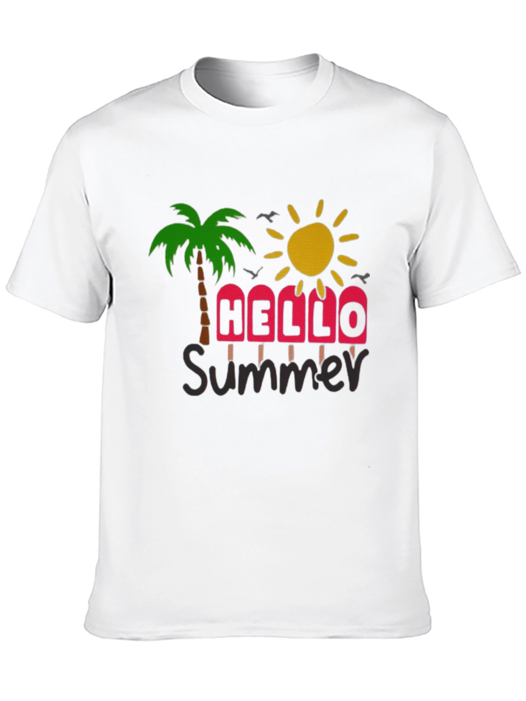 Summer Vibes Graphic Tee - Black