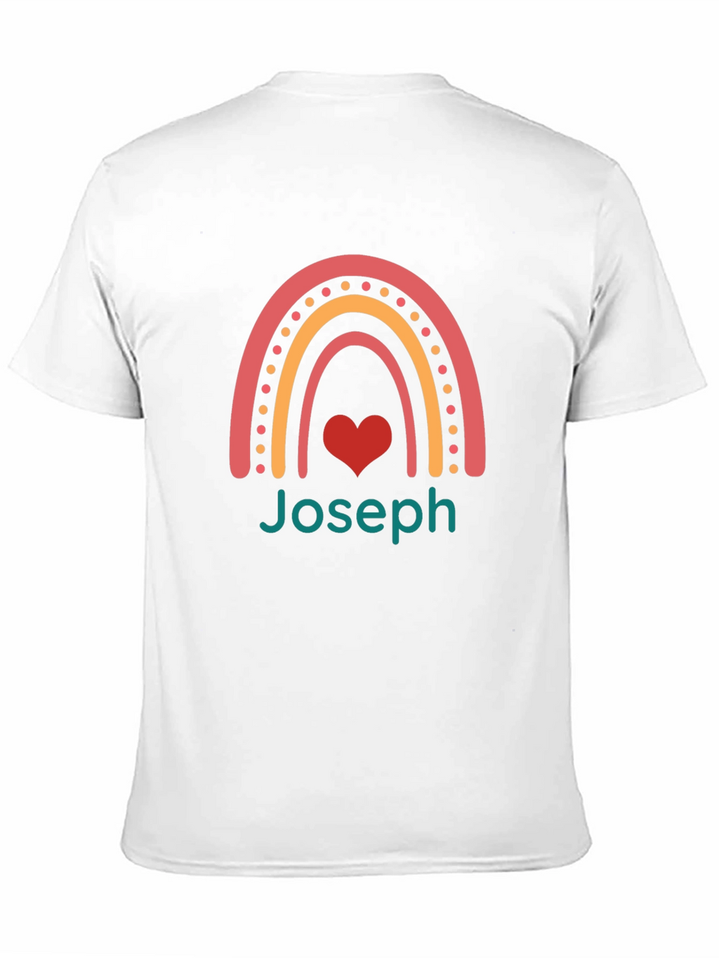 Joseph Rainbow Heart T-Shirt - Black