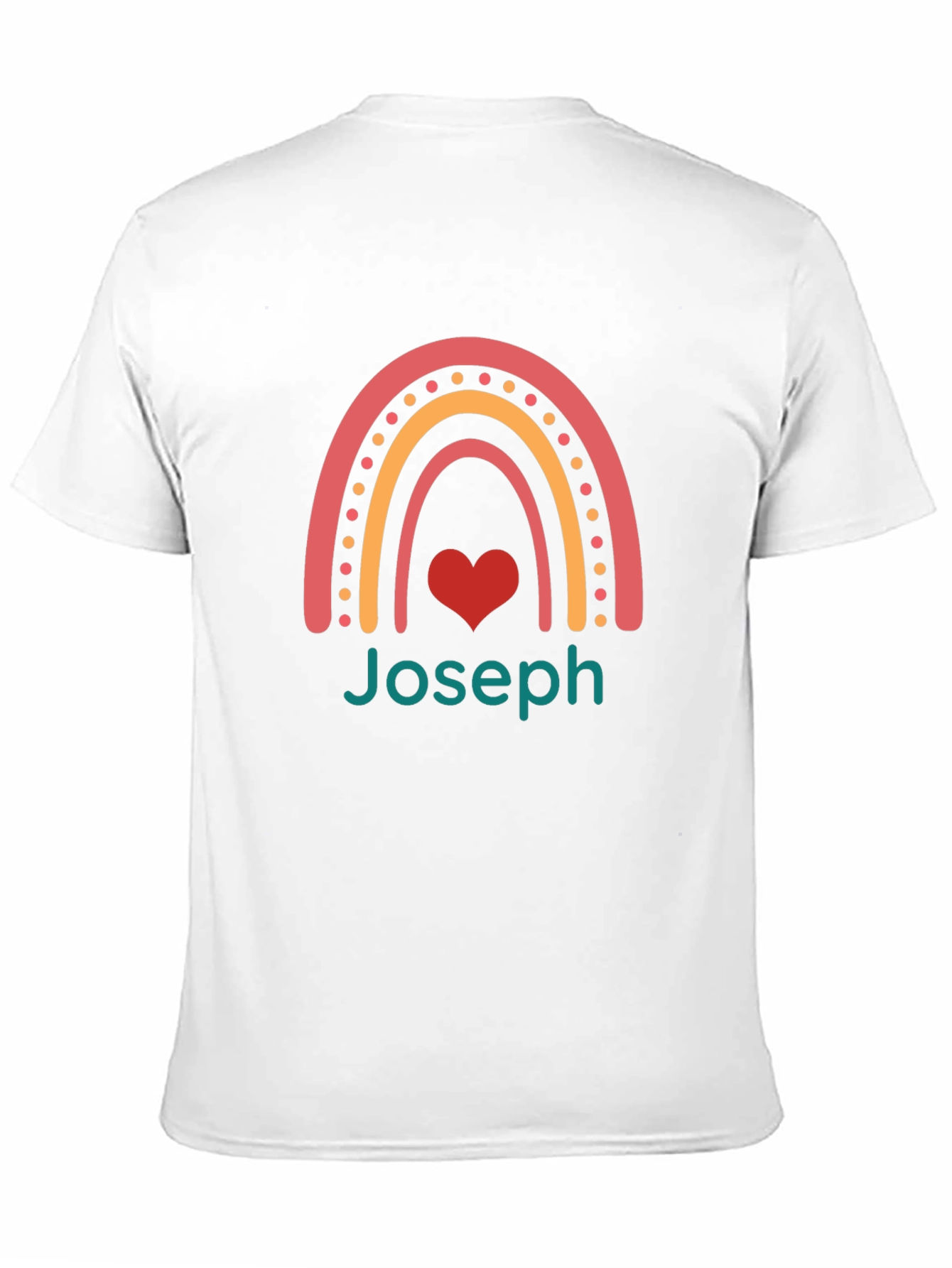 Joseph Rainbow Heart T-Shirt - Black