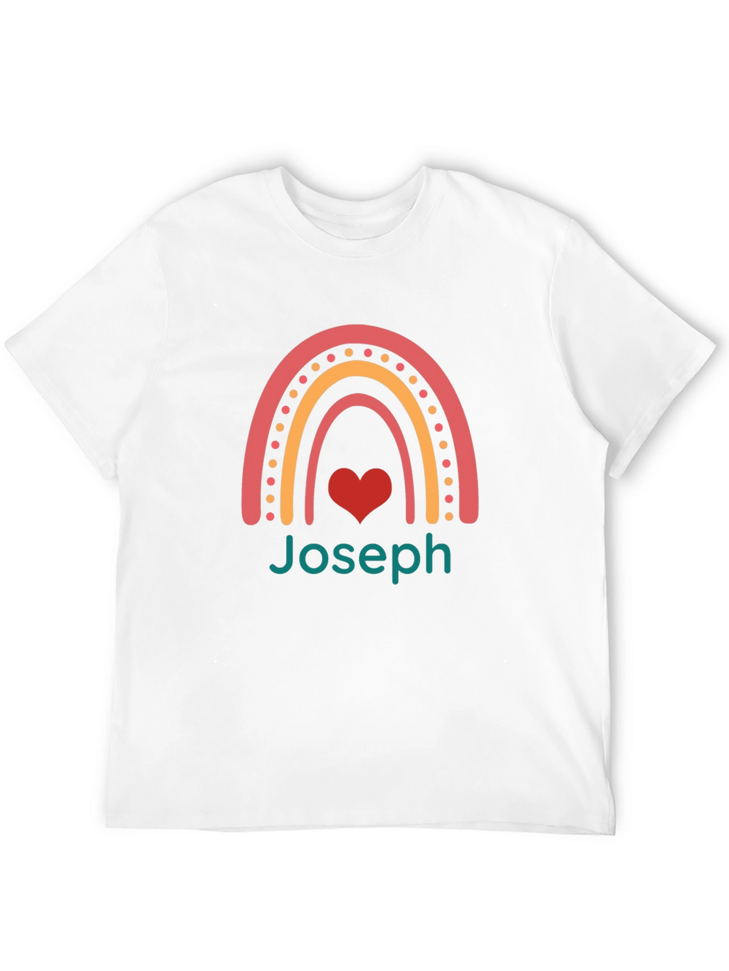 Joseph Rainbow Heart T-Shirt - Black