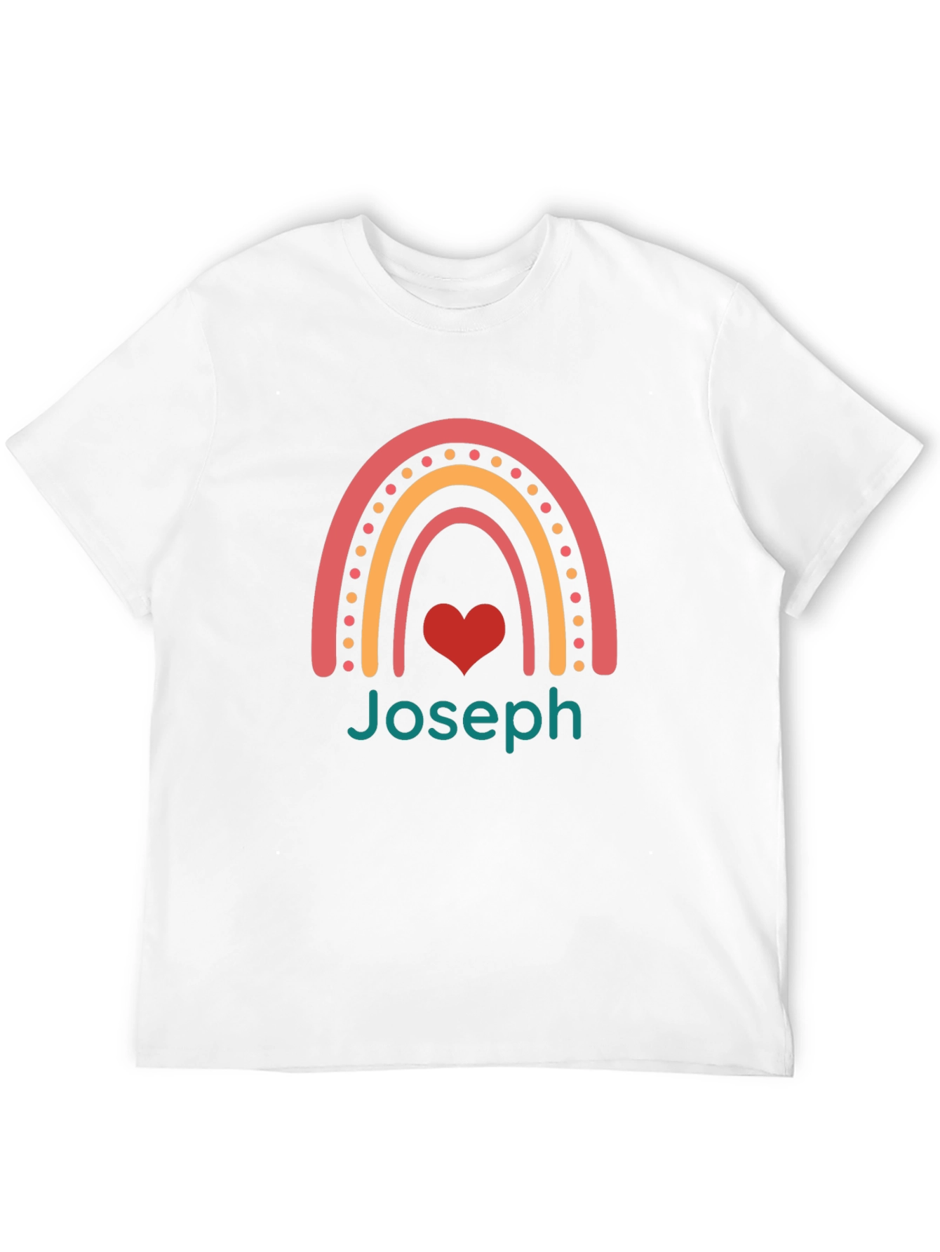 Joseph Rainbow Heart T-Shirt - Black
