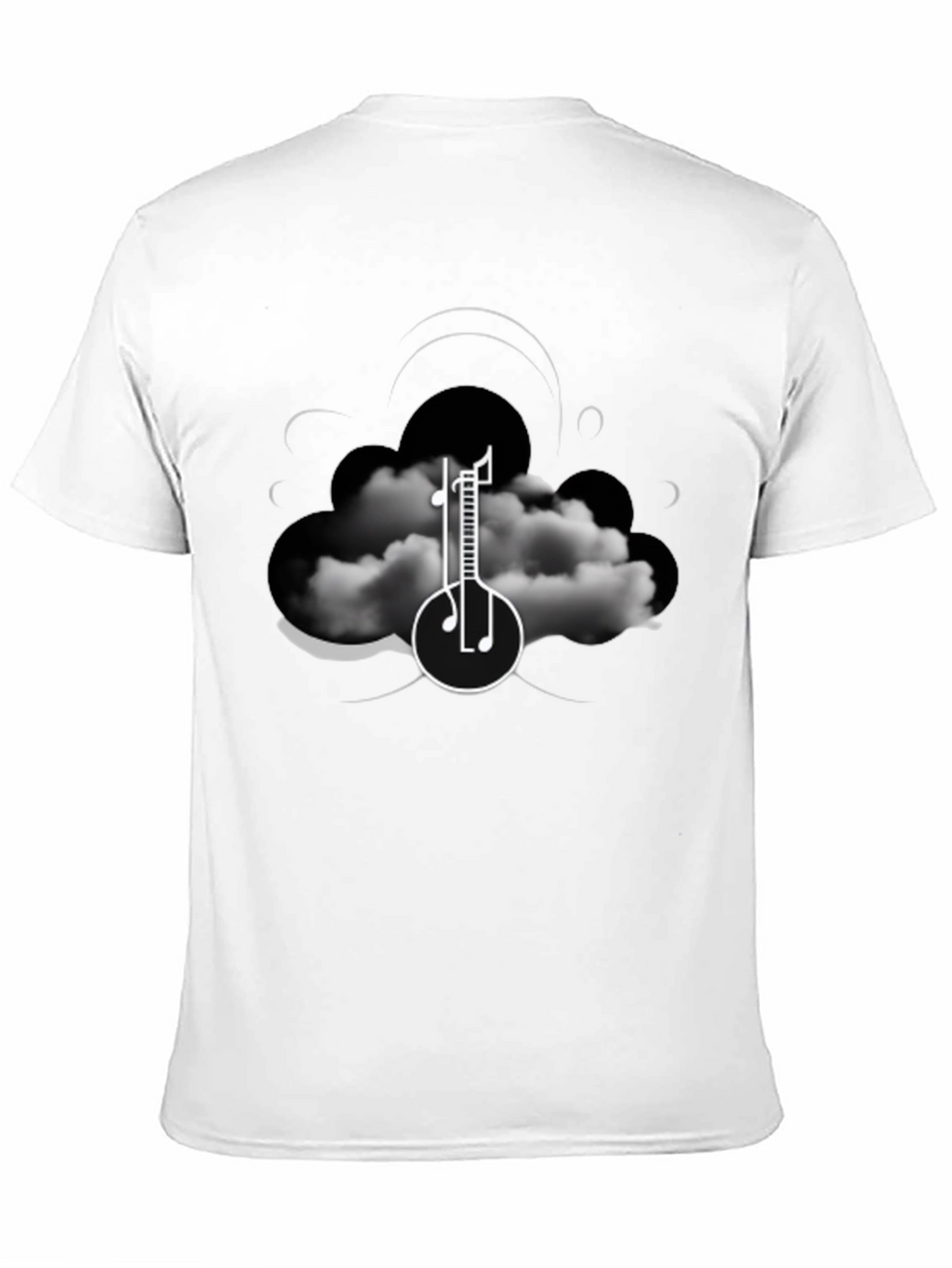 Cloud Music T-Shirt - Artistic Graphic Tee