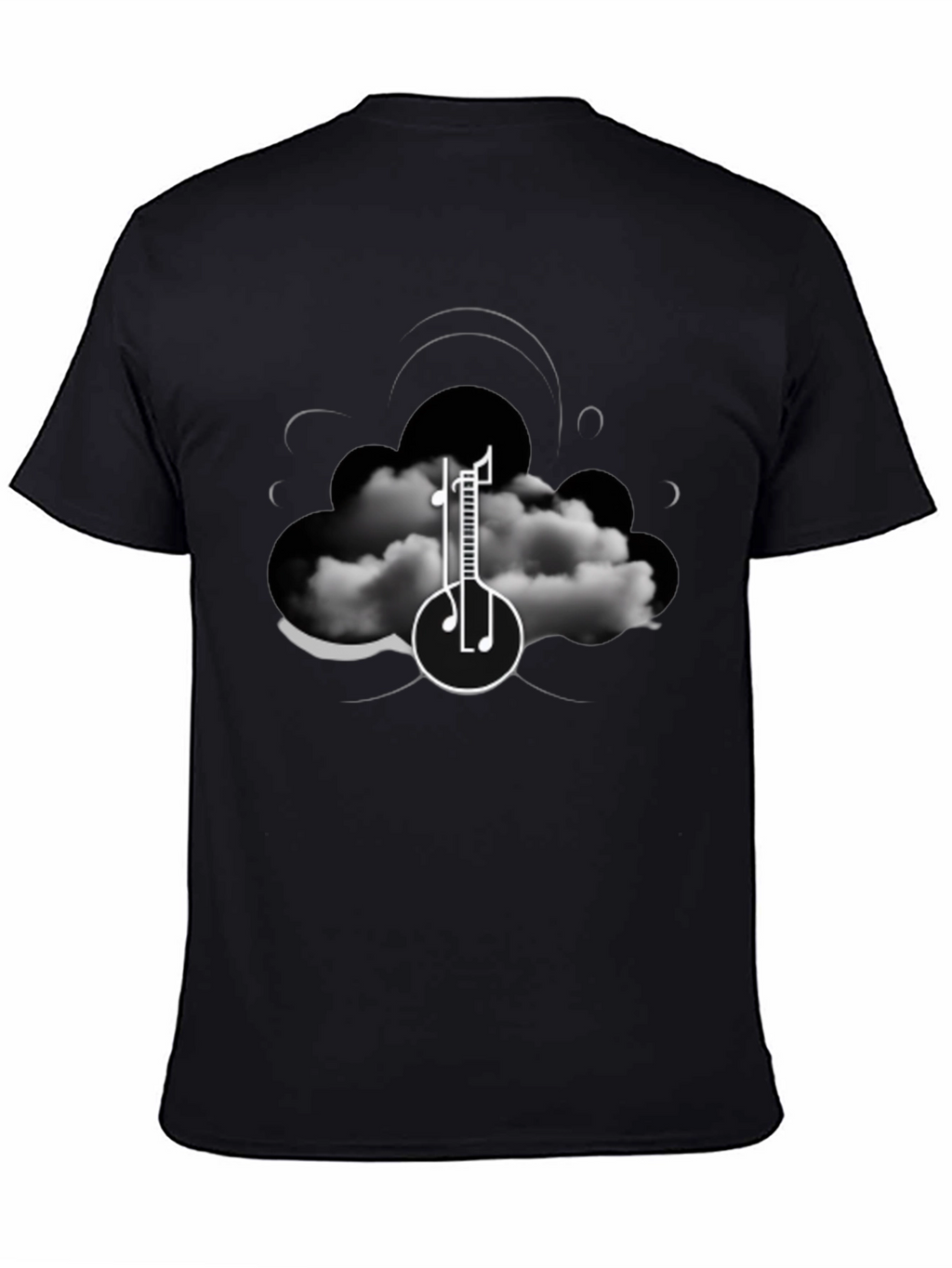 Cloud Music T-Shirt - Artistic Graphic Tee
