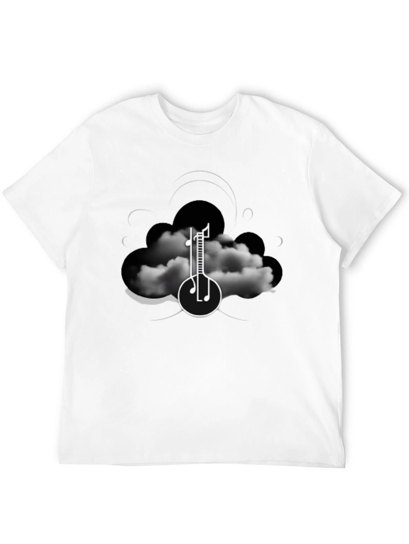 Cloud Music T-Shirt - Artistic Graphic Tee