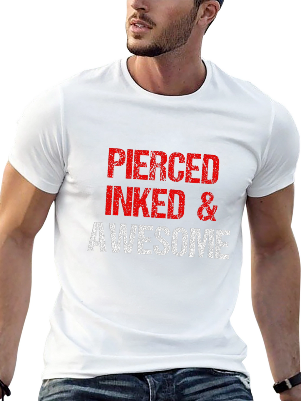 Pierced Inked & Awesome Graphic Tee