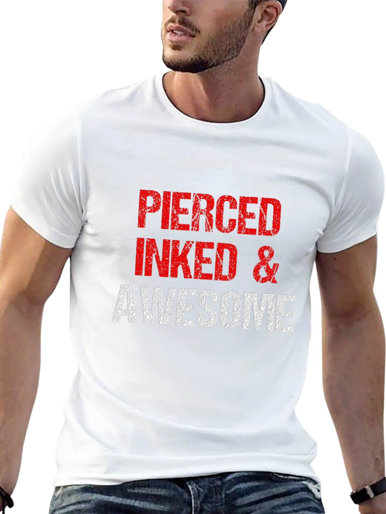 Pierced Inked & Awesome Graphic Tee