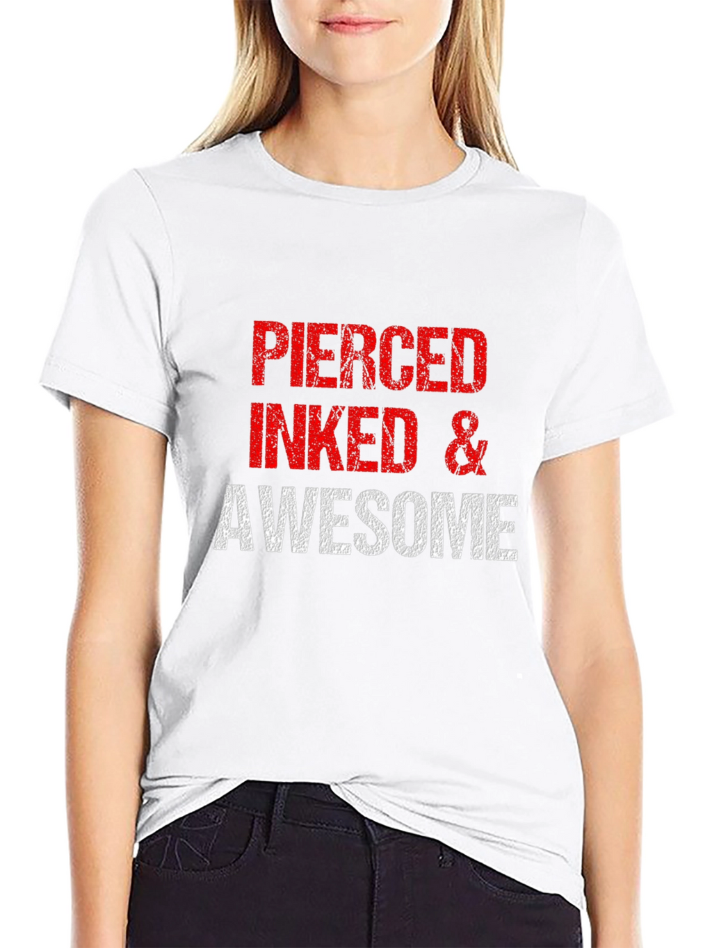 Pierced Inked & Awesome Graphic Tee