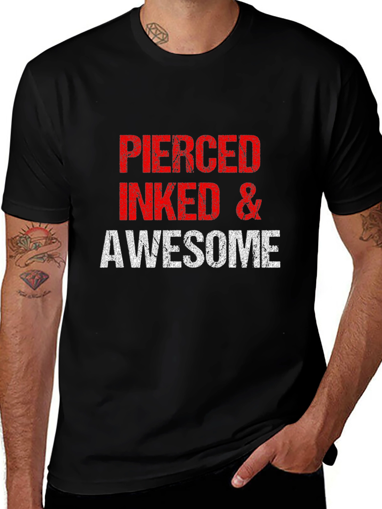 Pierced Inked & Awesome Graphic Tee