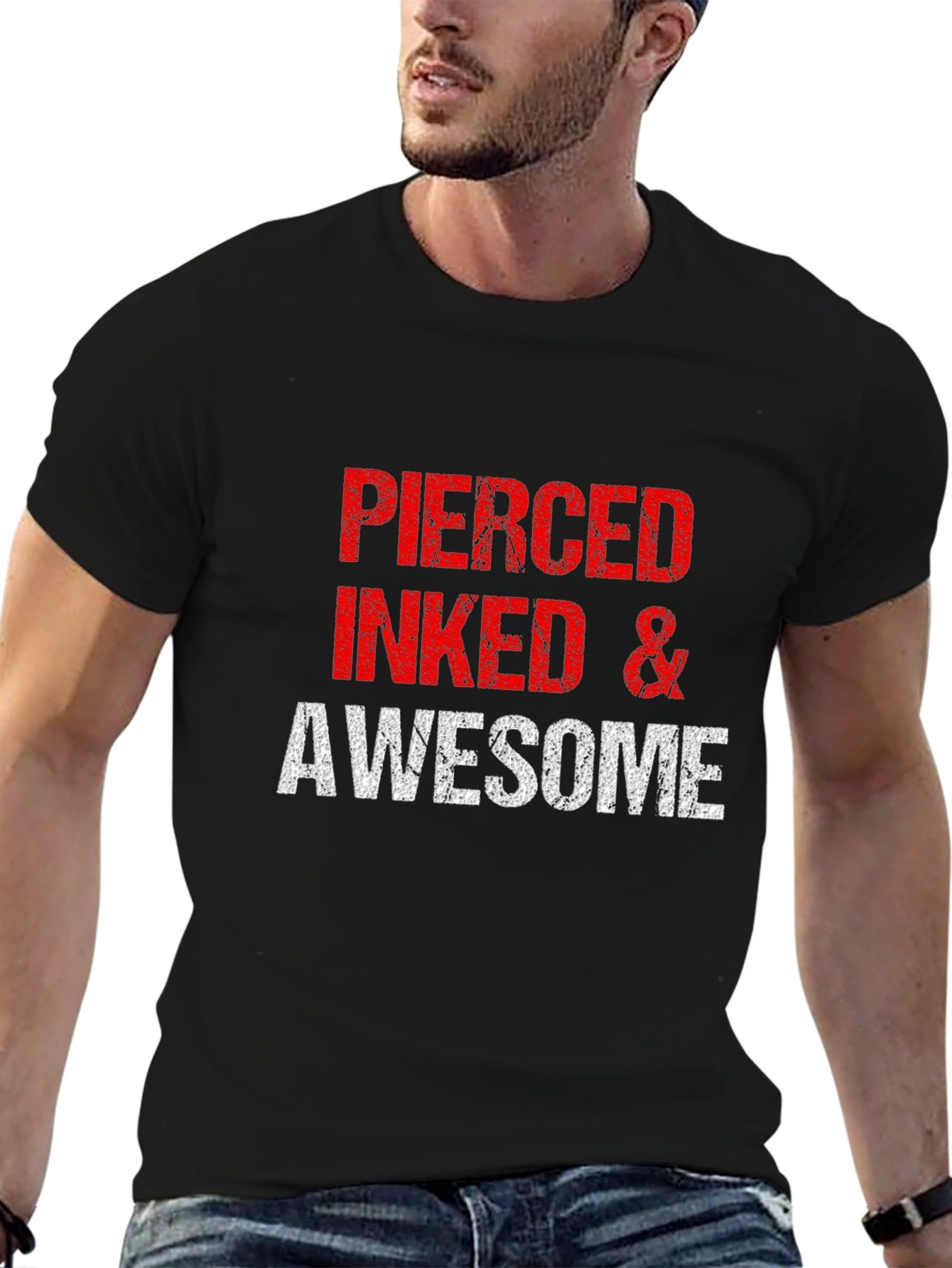 Pierced Inked & Awesome Graphic Tee
