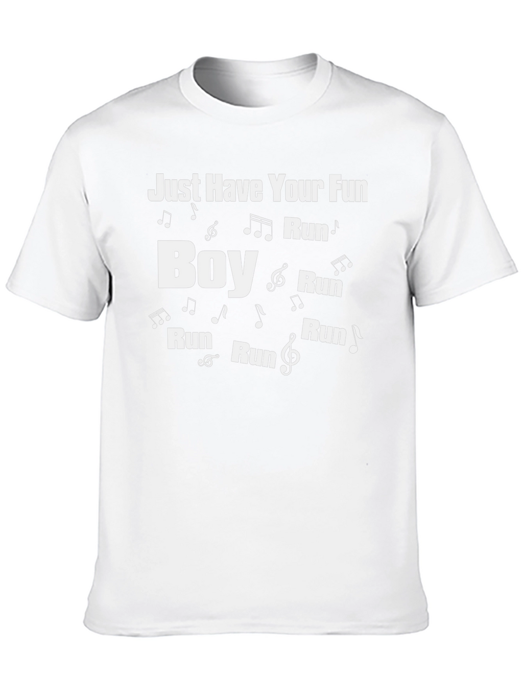 Just Have Your Fun Run Boy Black T-Shirt